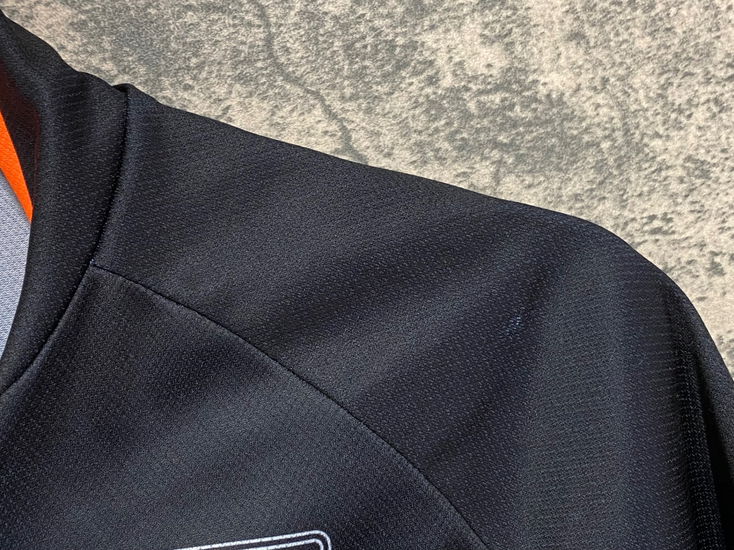 IW569 サンティーニ Santini デローザ DE ROSA 半袖 サイクルジャージ 黒オレンジ S ※擦れ有