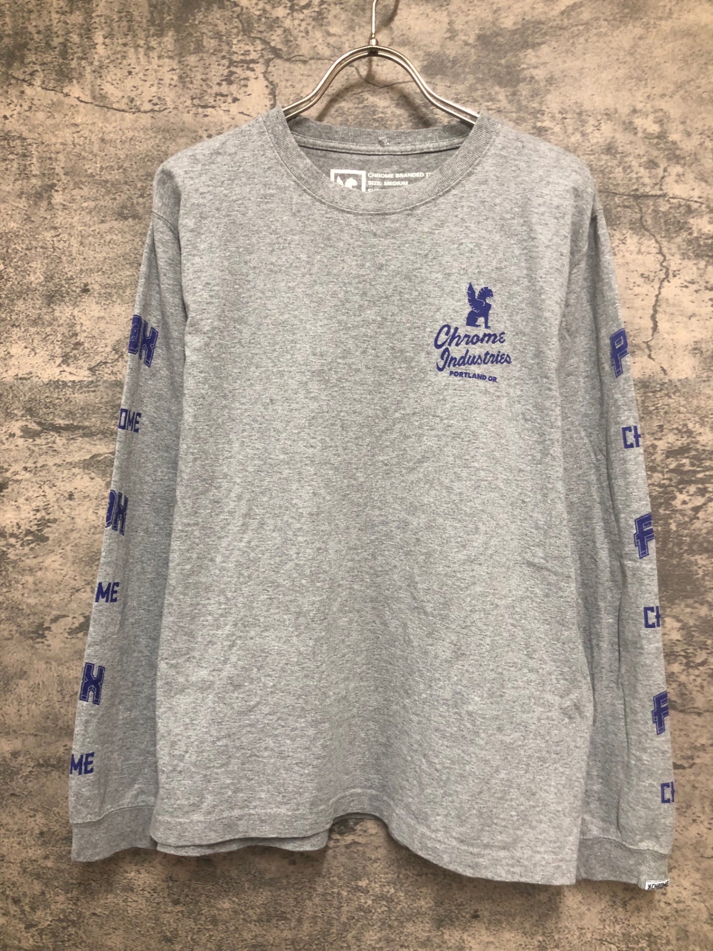 IY034 クローム CHROME INDUSTRIES 長袖 Tシャツ グレー M
