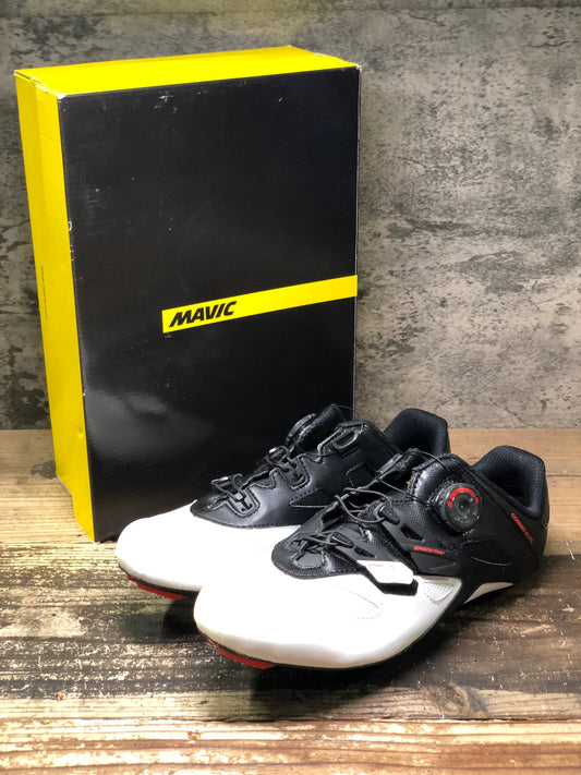 JC685 マヴィック MAVIC COSMIC ELITE ビンディングシューズ 黒白 EU41 1/3 SPDアタッチメント