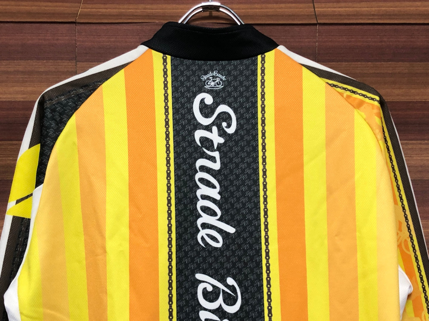 IL580 サンボルト SUNVOLT 長袖 サイクルジャケット 黄 白 レディース L 裏起毛 痛ジャージ かわうその自転車屋さん