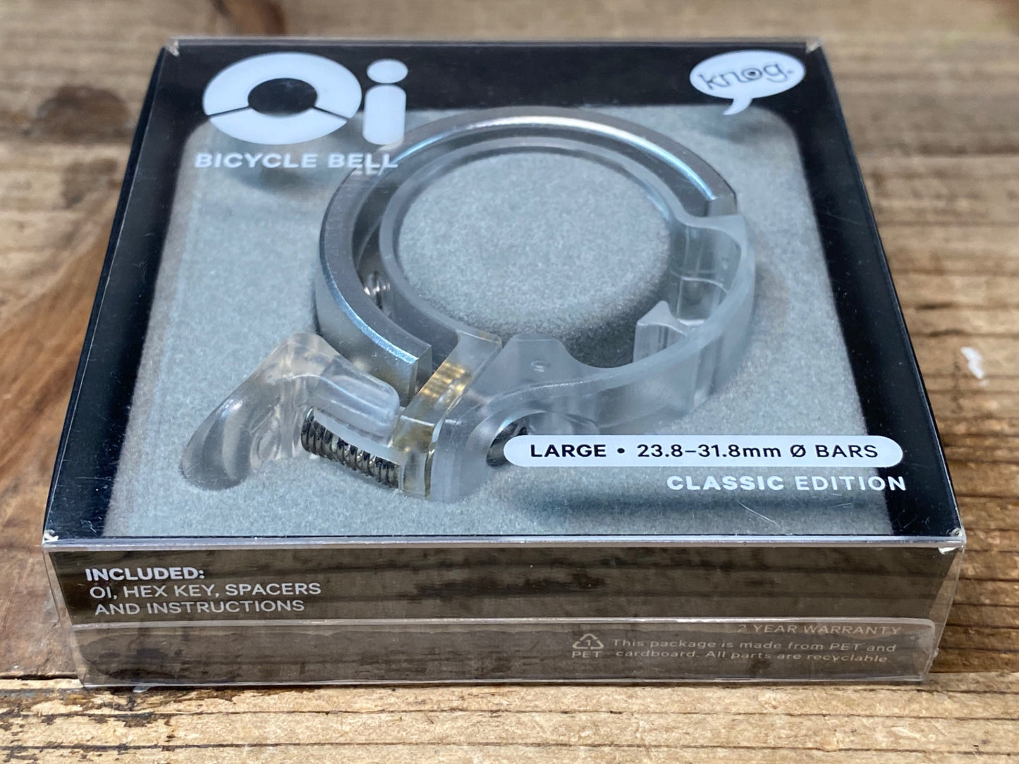 JA076 ノグ Knog オイ Oi サイクルベル CLASSIC LARGE シルバー