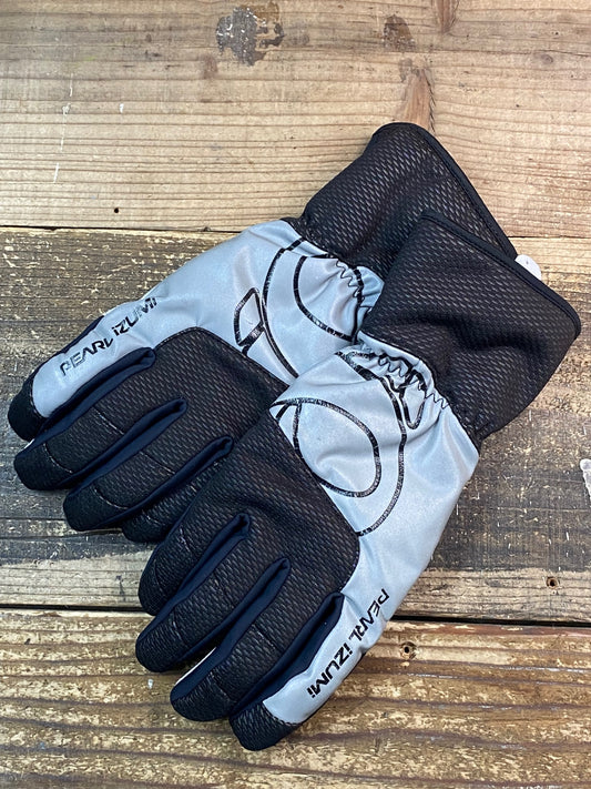 IT087 パールイズミ PEARL iZUMi 長指 グローブ 黒 グレー L 裏起毛