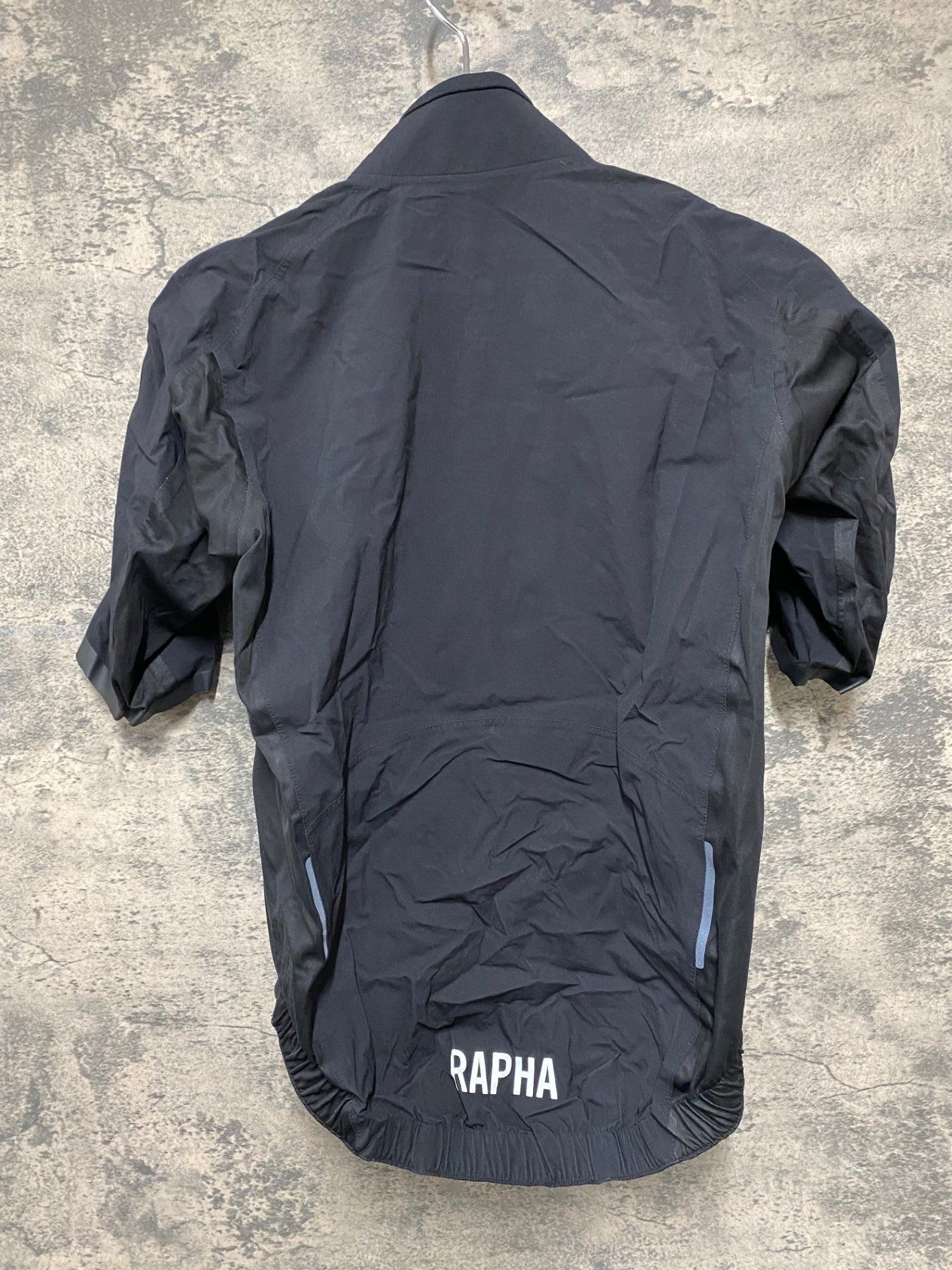 IS750 ラファ Rapha PRO TEAM RACE CAPE 半袖 サイクルジャケット 黒 XS ※袖カット済み