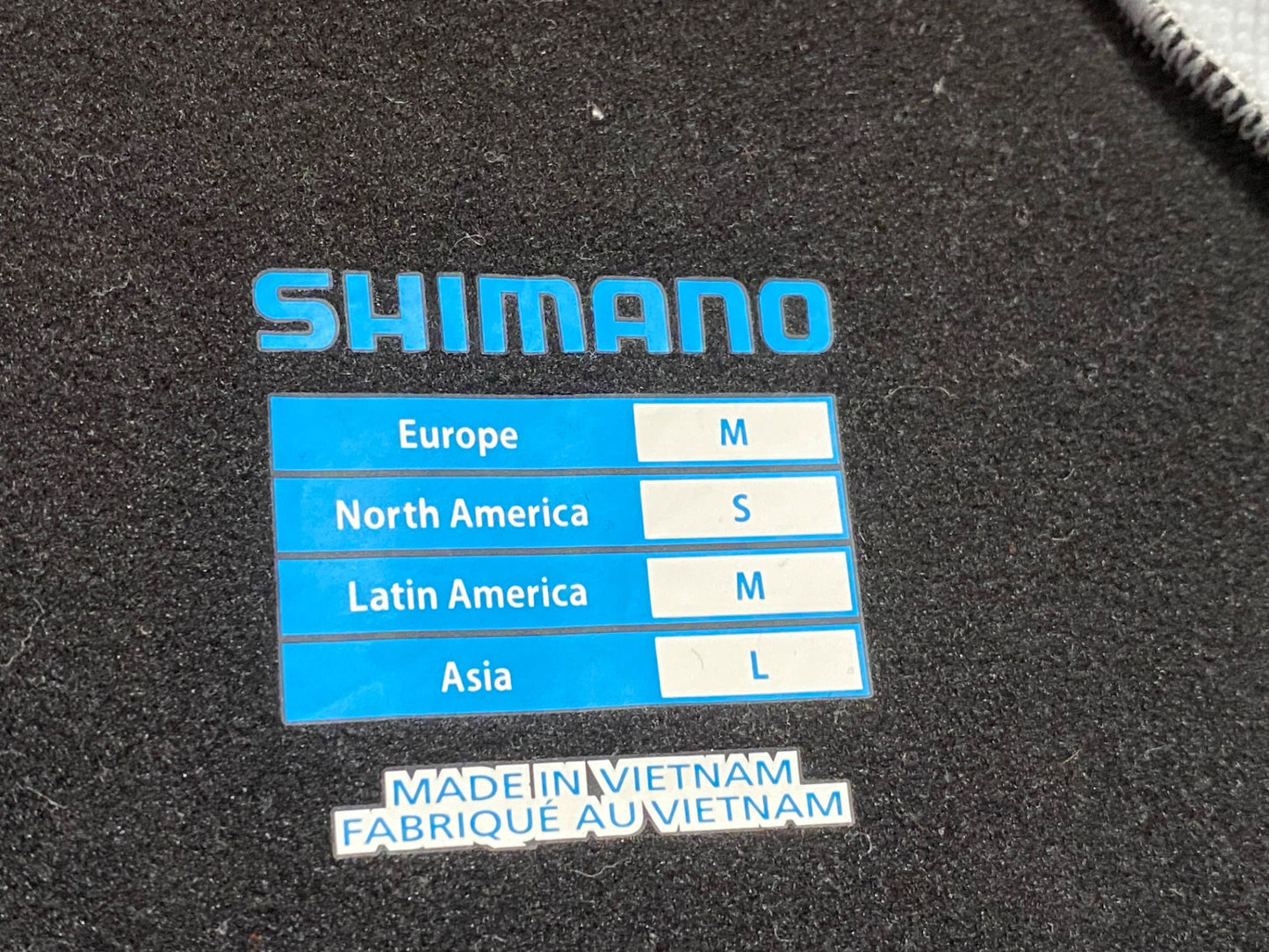 JA171 シマノ SHIMANO 長袖 サイクルジャケット 白 黒 L 裏起毛