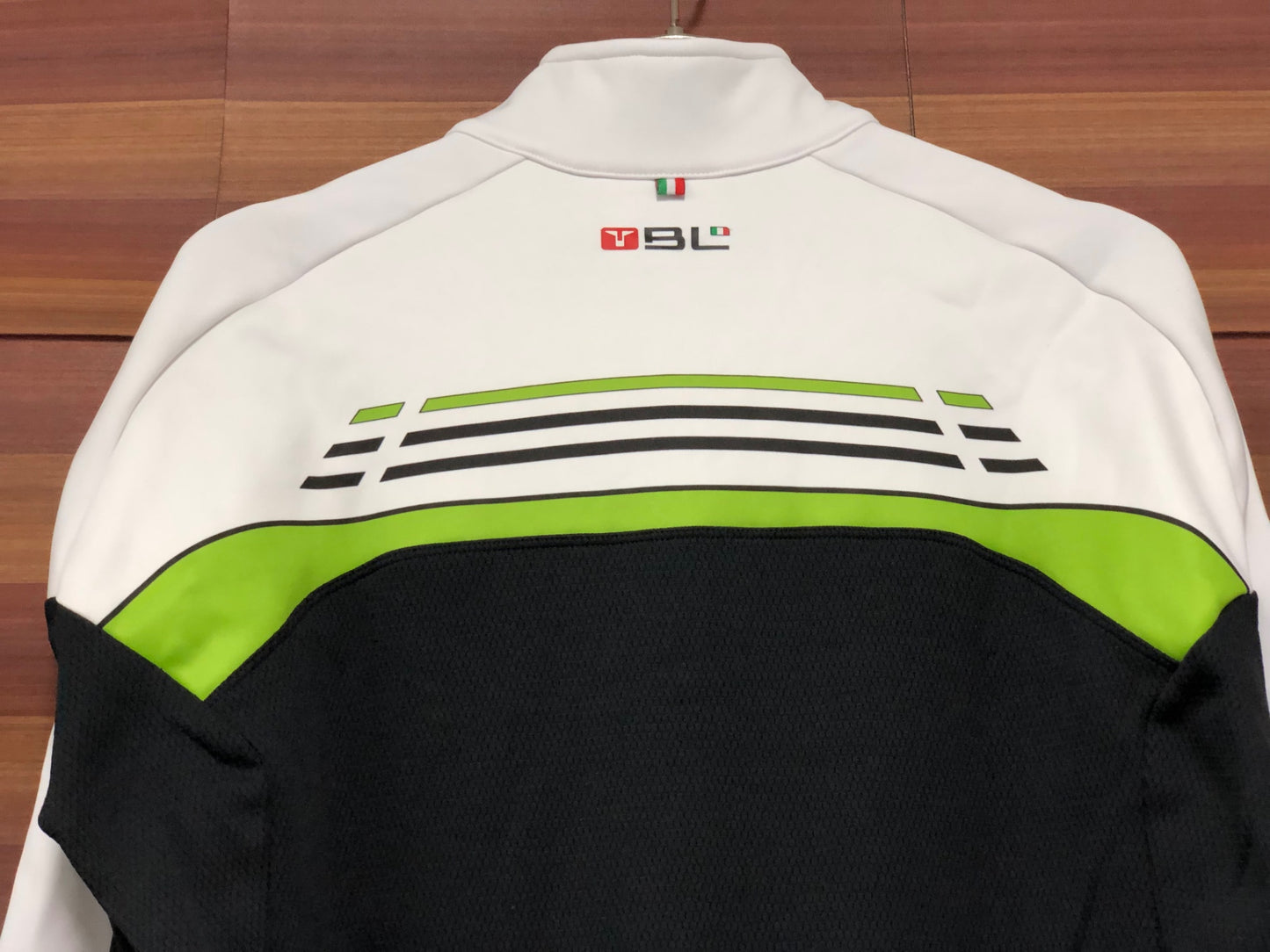 IT953 バイシクルライン BL 長袖 サイクルジャージ 白緑 M