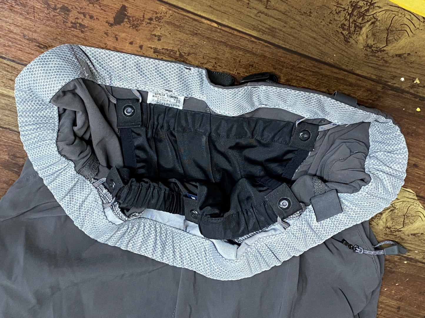 JB489 モンベル mont-bell パッド付 サイクルパンツ 七分丈 グレー M