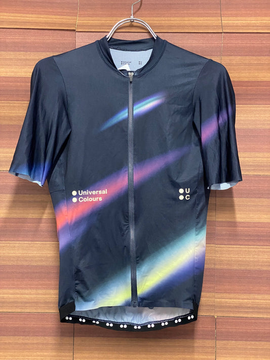 IU271 ユニバーサルカラーズ Universal Colours 半袖 サイクルジャージ 青 紫 XS