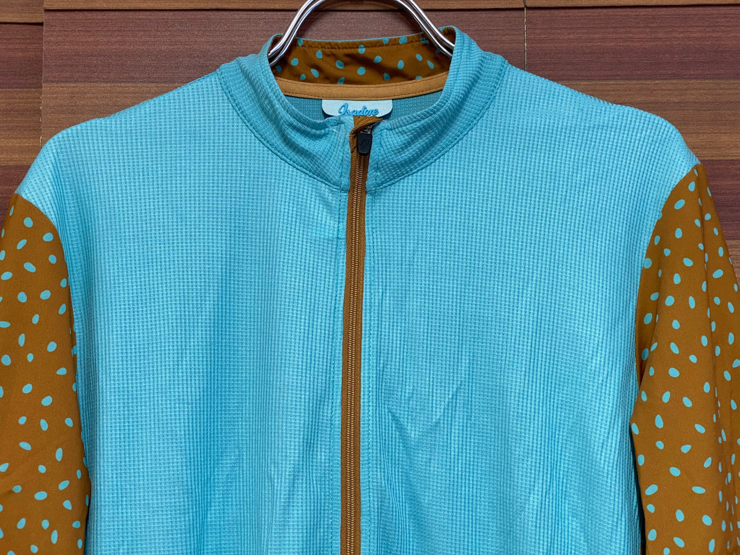 IU210 イザドア Isadore 半袖 サイクルジャージ 水色 茶 M