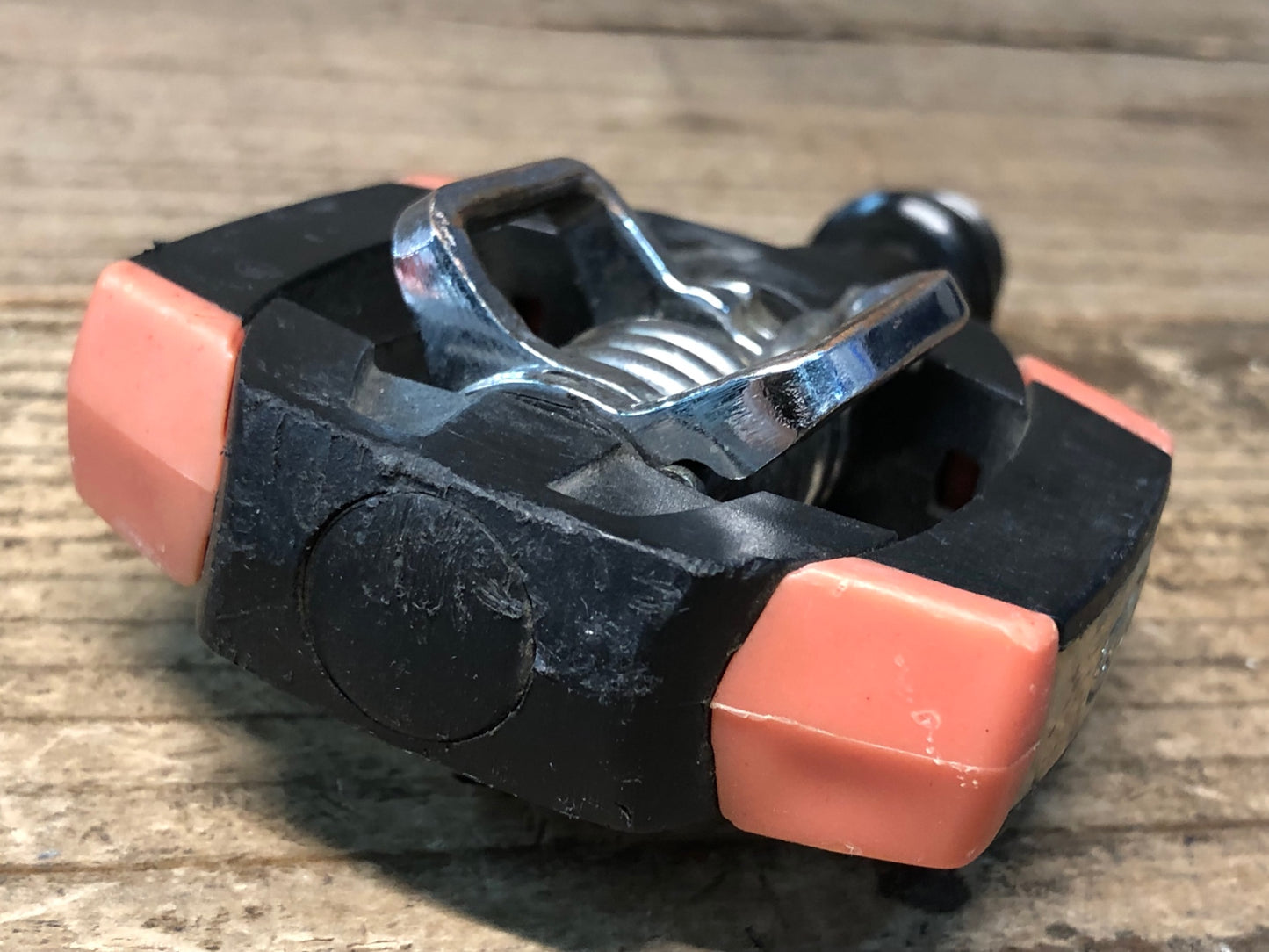 IZ559 クランクブラザーズ CRANK BROTHERS smarty ビンディングペダル 黒 赤 ※シャフトがたつきのためジャンク