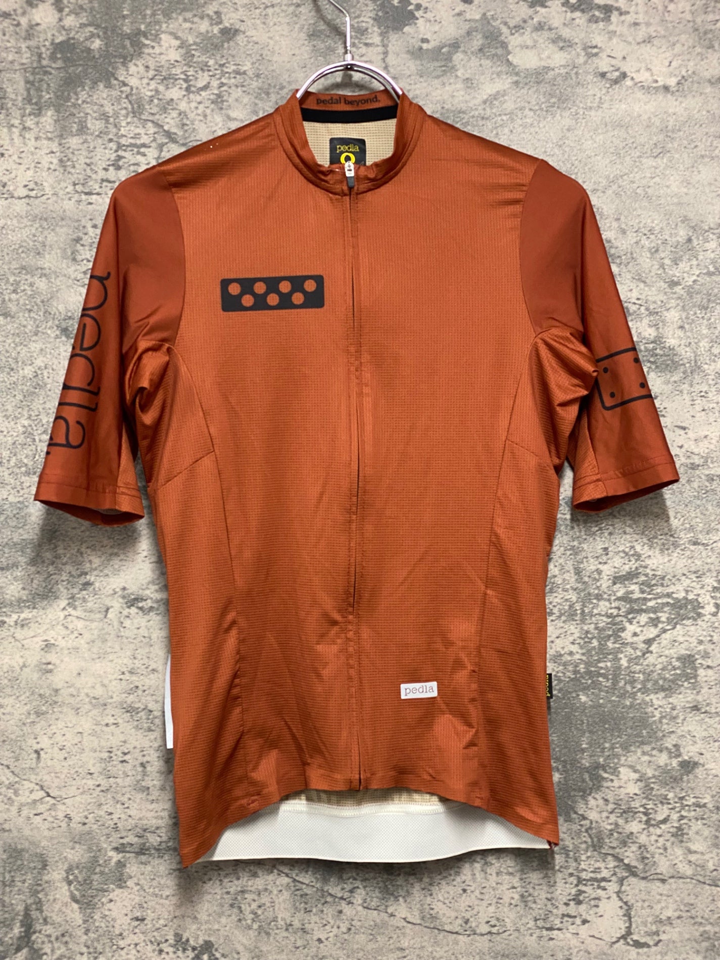 JB495 ペドラ Pedla 半袖 サイクルジャージ 茶 XS