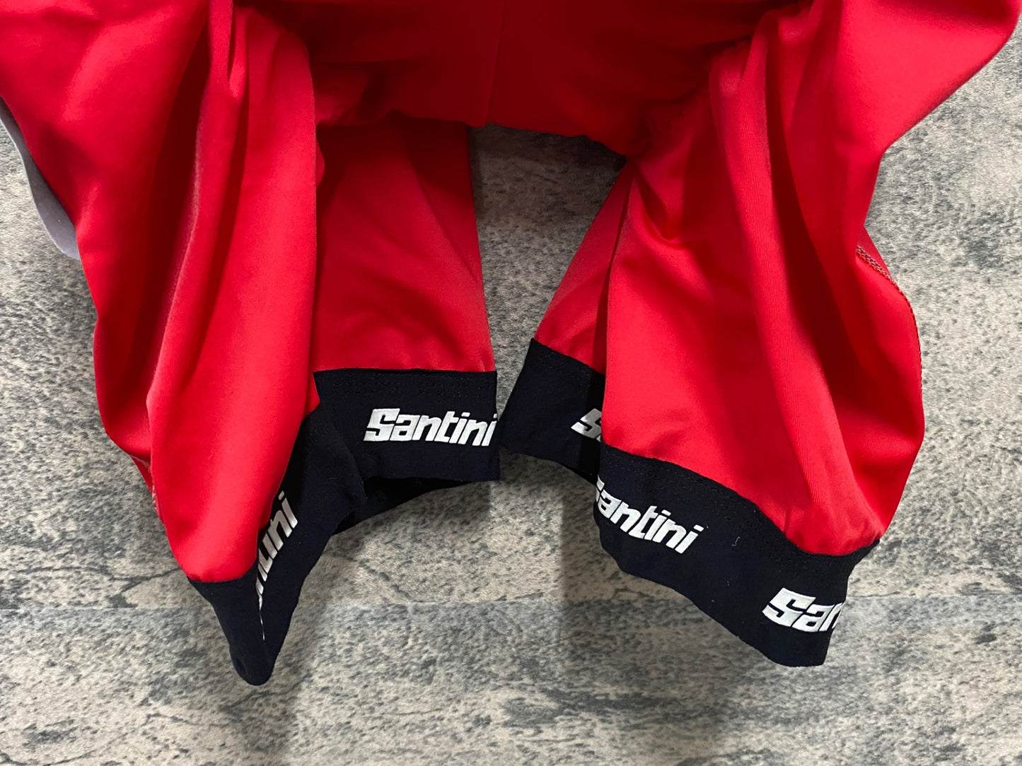 IY730 サンティーニ Santini ビブショーツ 赤 XS
