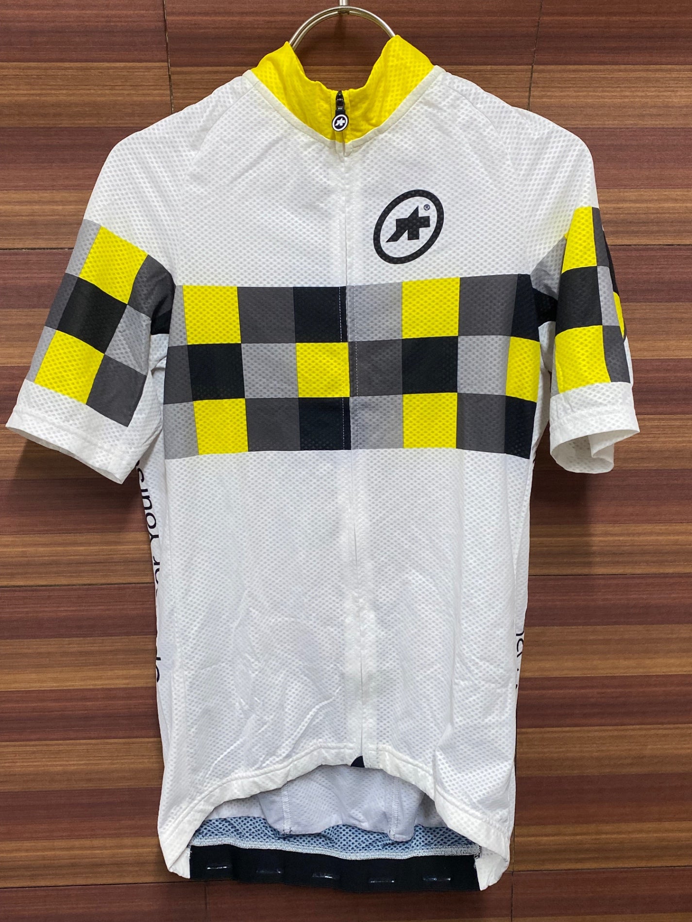 IT958 アソス assos 半袖 サイクルジャージ 白黒 M