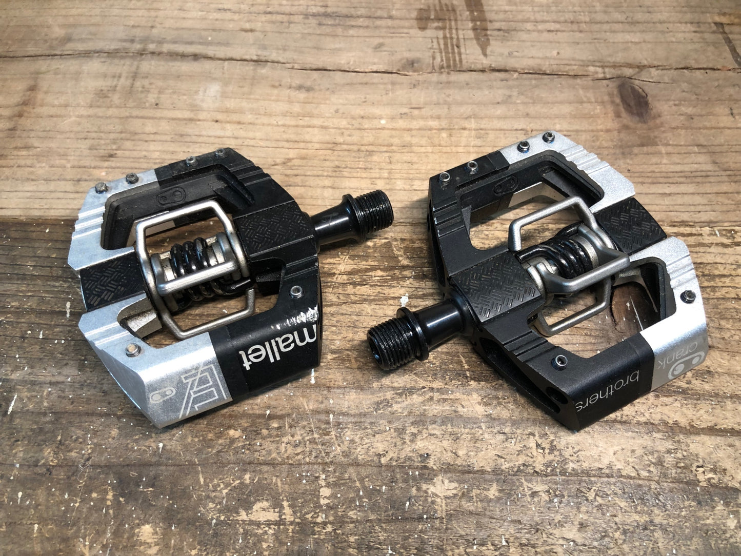 IY818 クランクブラザーズ CRANK BROTHERS マレット MALLET E ビンディングペダル 黒シルバー