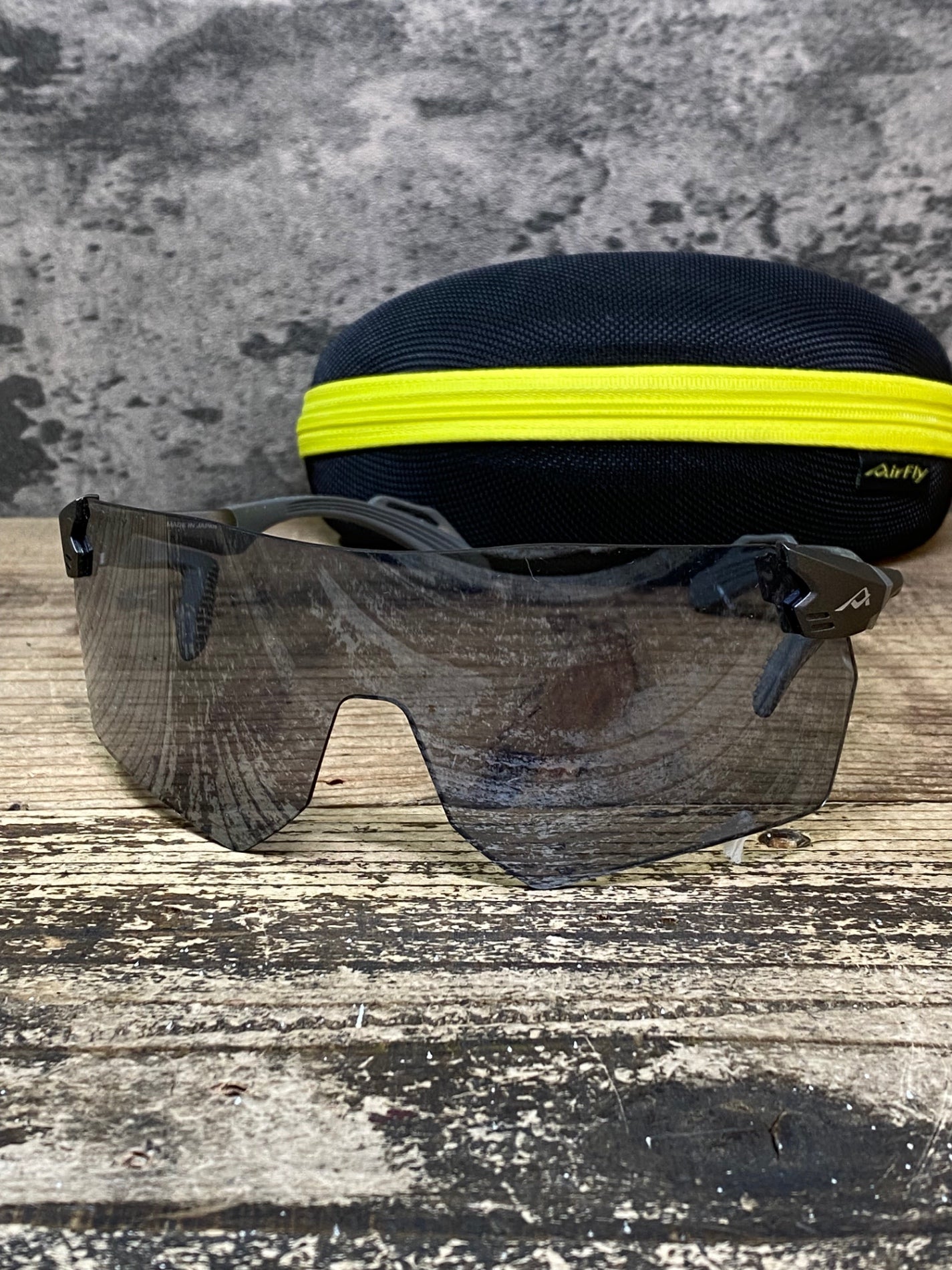 JC645 エアフライ AirFly AF-305 C-6 サングラス アイウェア マットグレー ※ケース汚れ