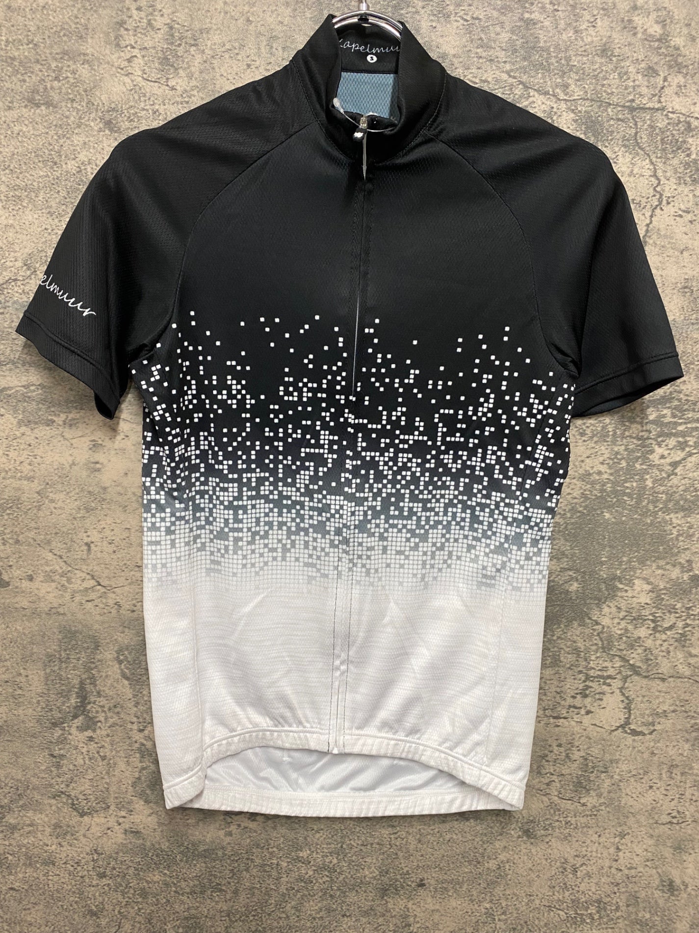 JB075 カペルミュール KAPELMUUR 半袖 サイクルジャージ 黒 白 S