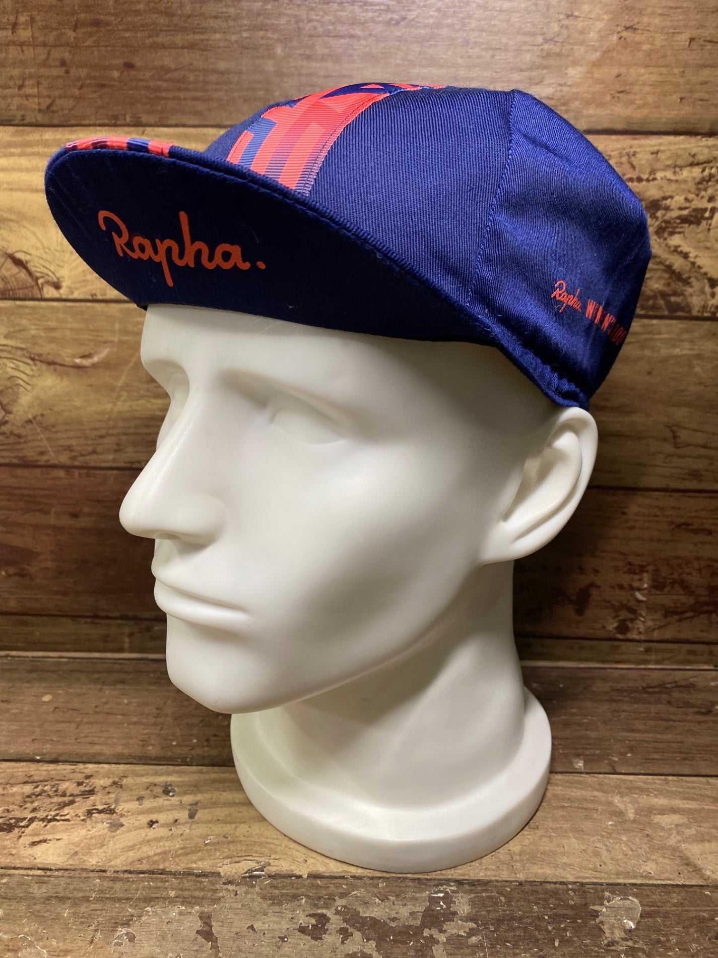 IK635 ラファ Rapha WOMEN'S 100 CAP サイクルキャップ 紺 ピンク ONE SIZE