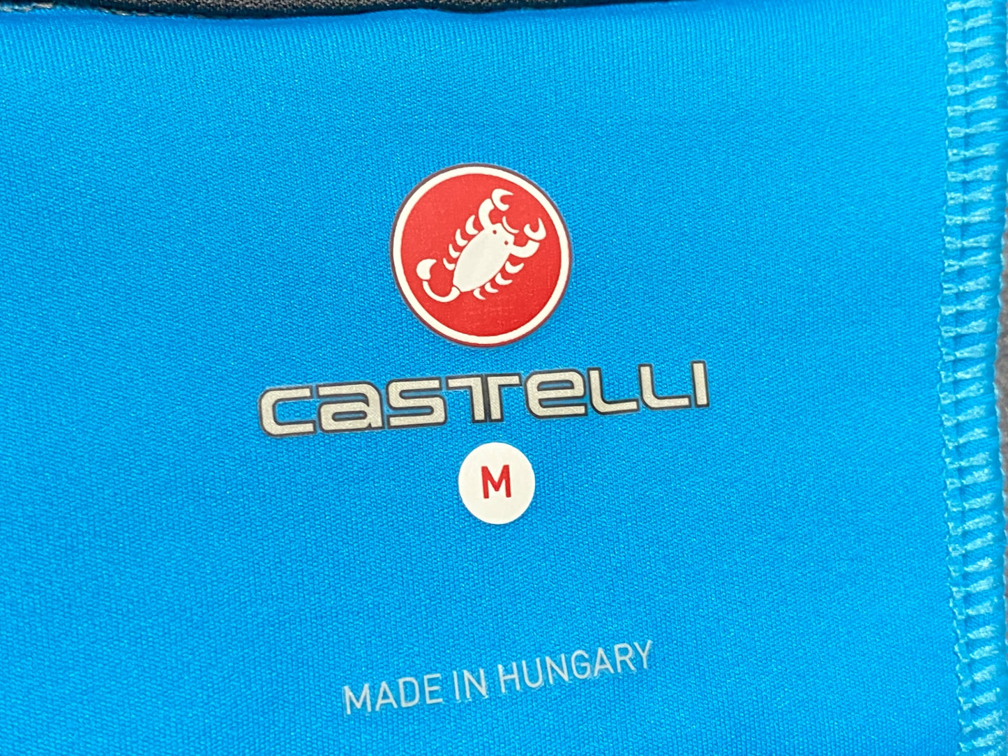 IZ763 カステリ CASTELLI 長袖 サイクルジャケット 水 グレー M 裏起毛 GORE WINDSTOPPER ※汚れ