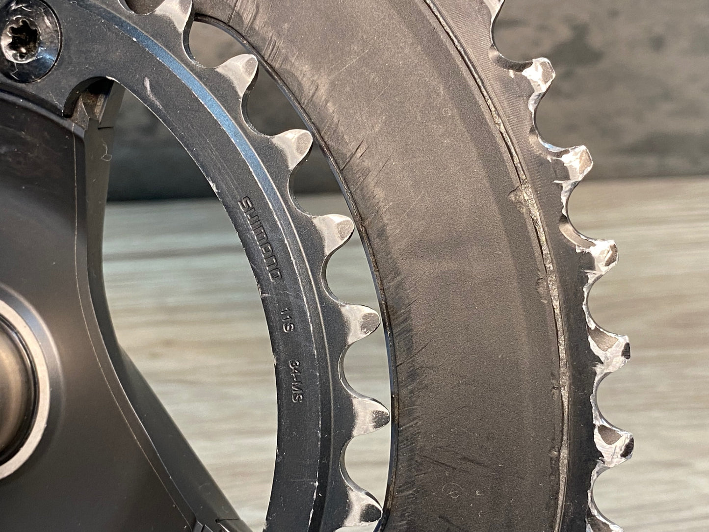 IW827 GIANT POWER PRO 両側パワーメーター クランクセット SHIMANO ULTEGRA FC-R8000 170mm 50/34T 刻印”SI” ※充電不良の為ジャンク