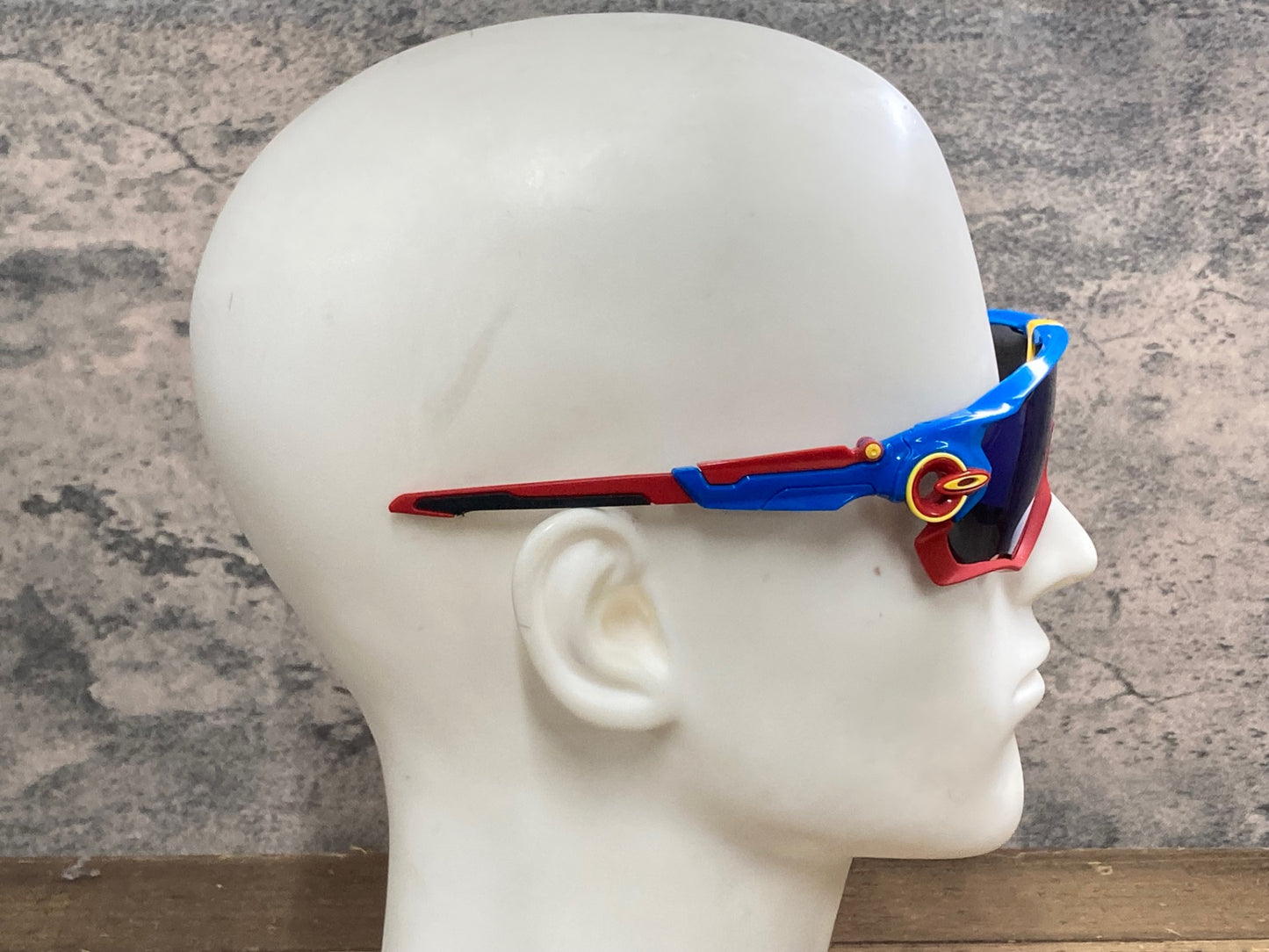 IY832 オークリー OAKLEY ジョウブレーカー JAW BREAKER サングラス アイウェア 赤青 PRIZM ジェイド レンズ傷