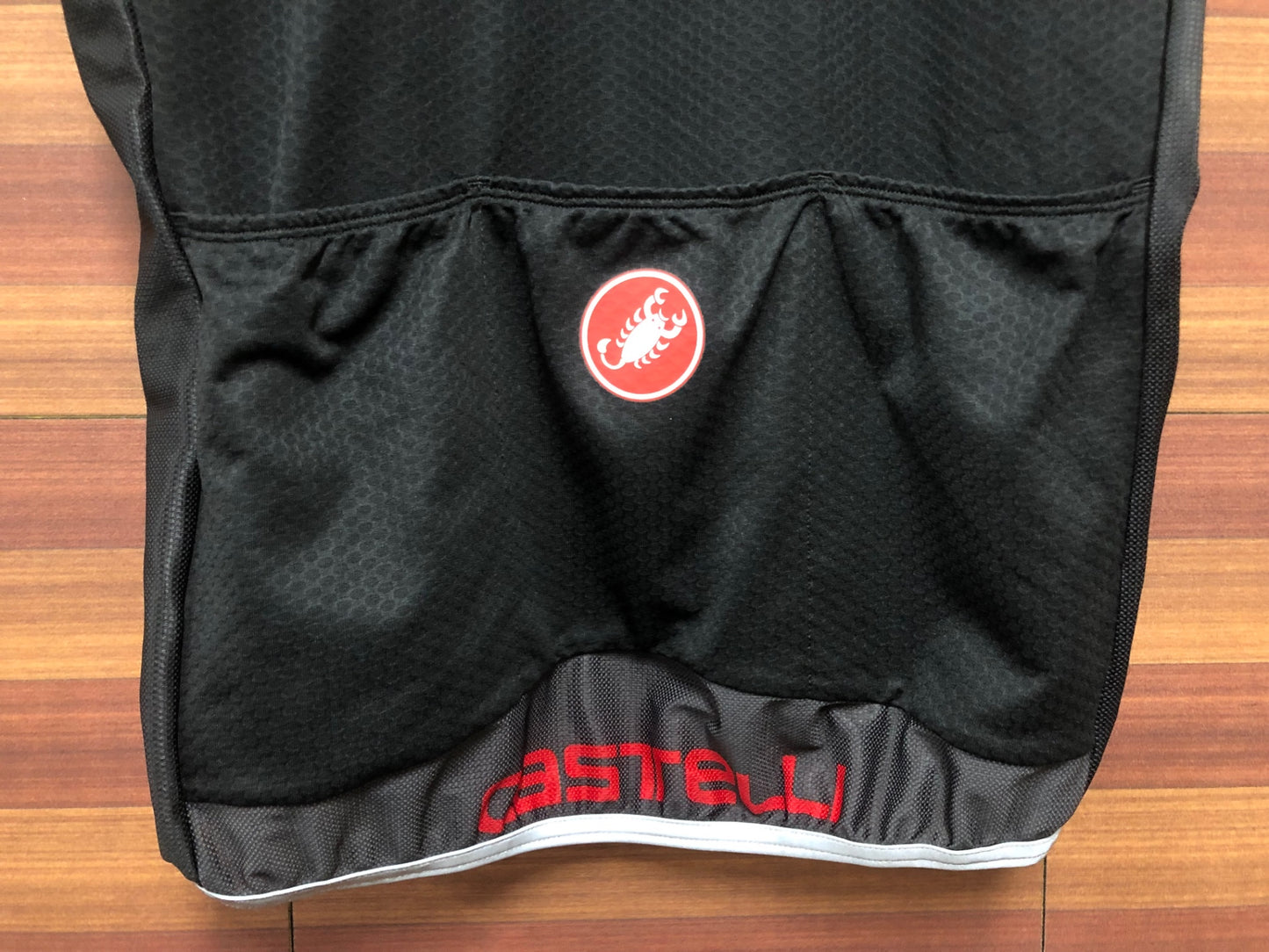 IE281 カステリ CASTELLI 半袖 メッシュ サイクルジャージ 黒 Lサイズ