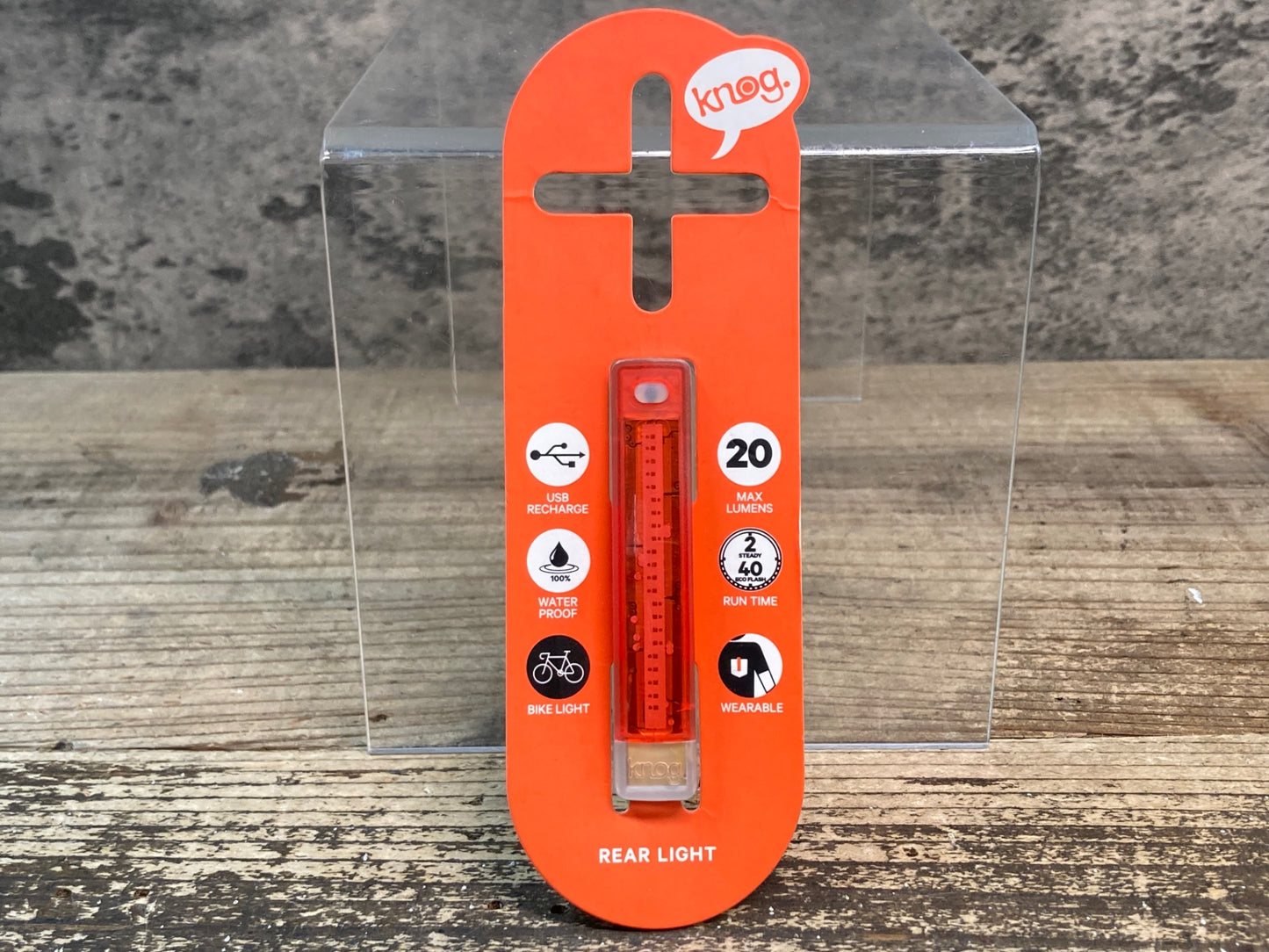 IR289 ノグ knog PLUS REAR テールライト 白
