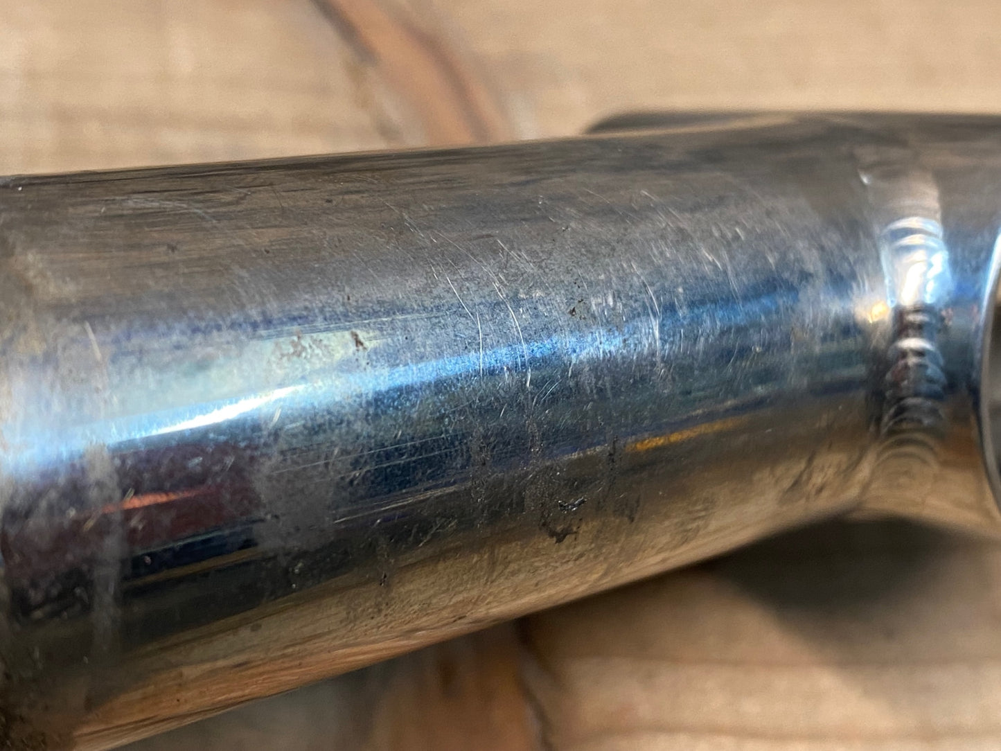 IN899 日東 NITTO TR-83 TITAN チタン ステム シルバー 90mm Φ26.0 OS