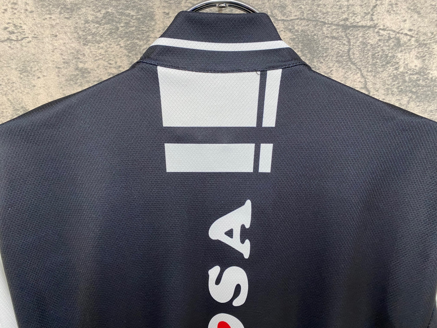 IW567 サンティーニ Santini デローザ DE ROSA 半袖 サイクルジャージ 白黒 S ※擦れ有