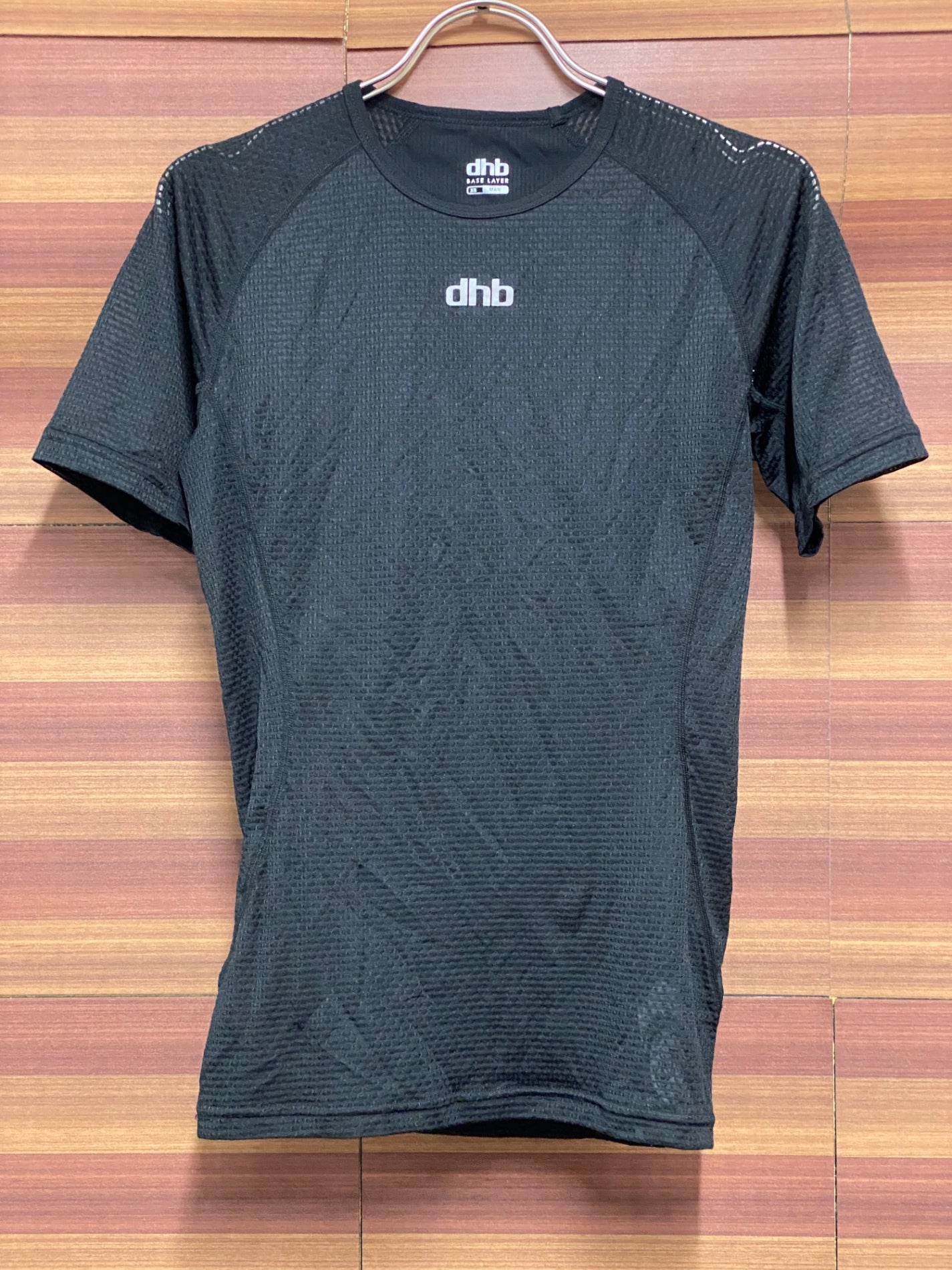 IU249 dhb 半袖 べースレイヤー 黒 XS