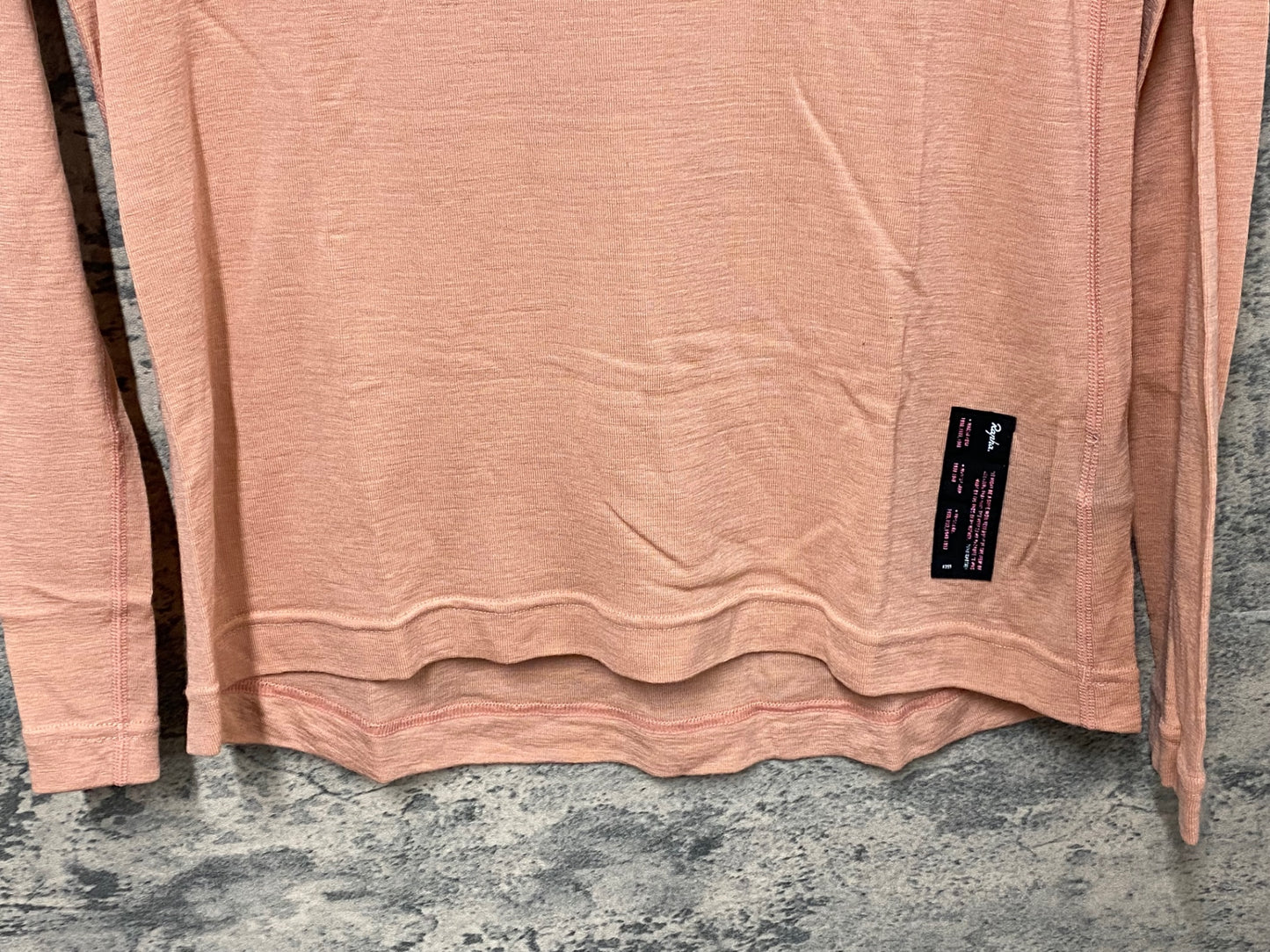 JB044 ラファ Rapha MERINO BASE LAYER - LONG SLEEVE 長袖 ベースレイヤー ピンク L