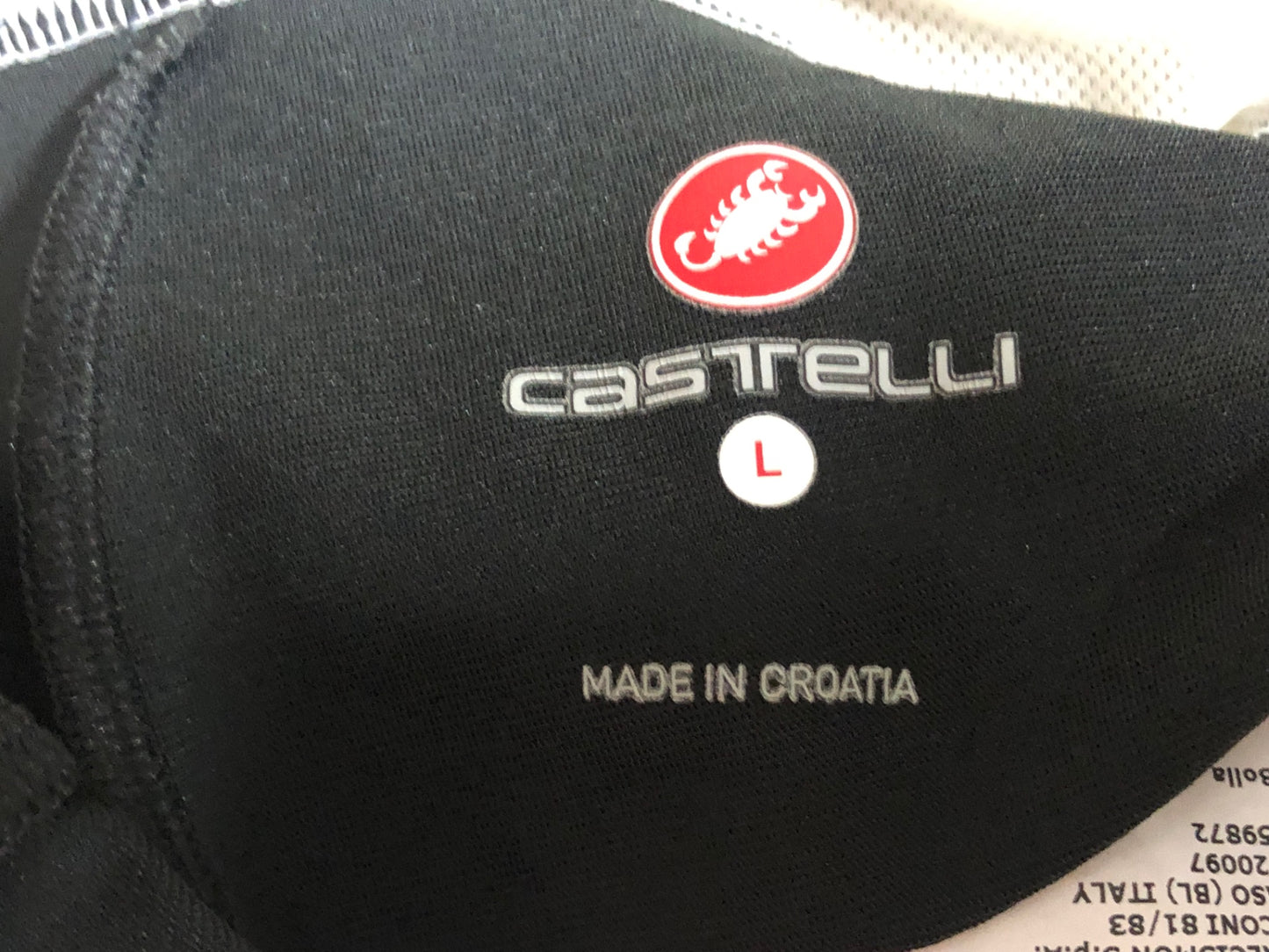 IE279 カステリ CASTELLI ビブショーツ 黒 L