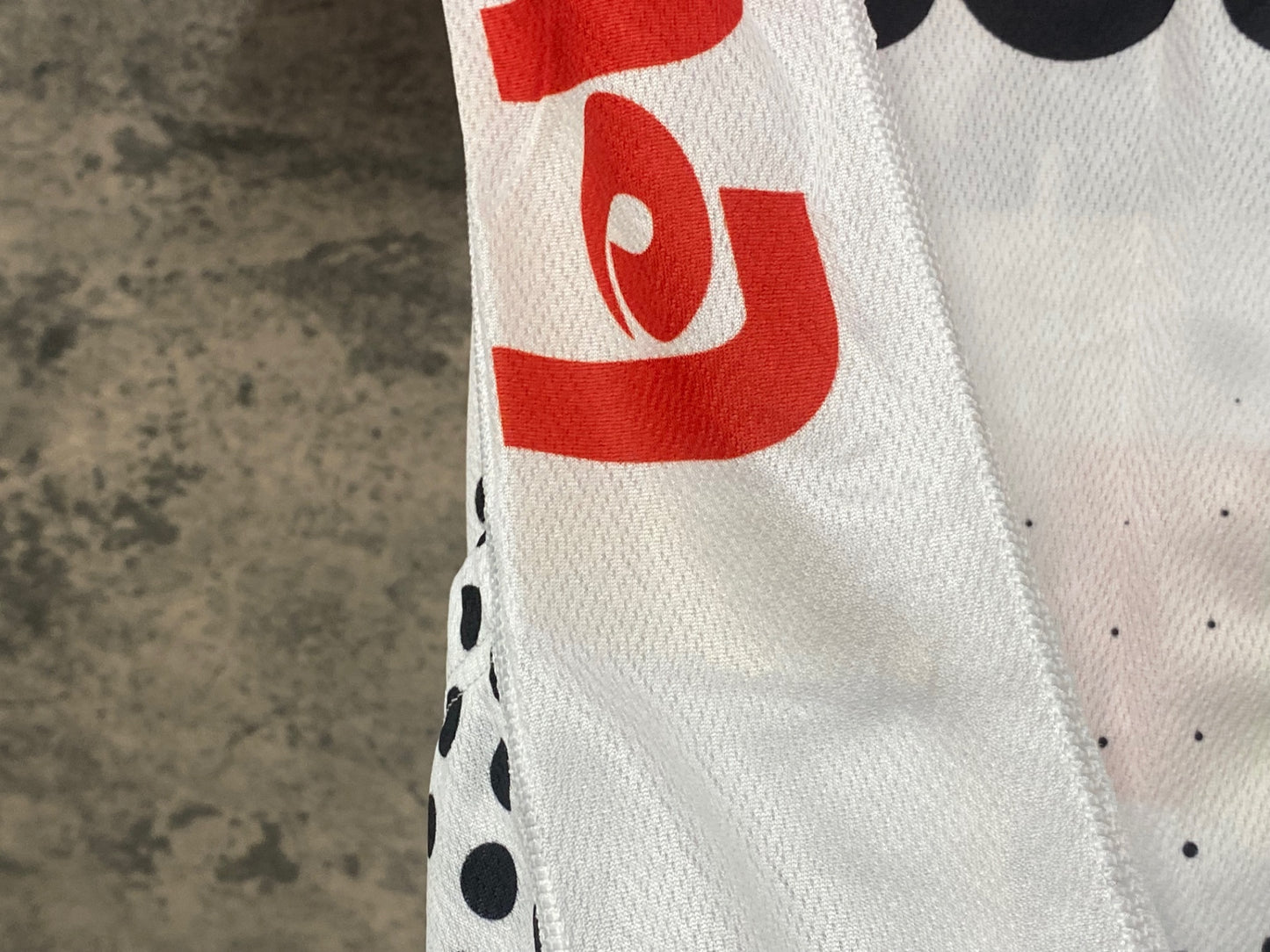 IZ388 フェルマルク vermarc 半袖 サイクルジャージ 白 赤 Lotto SOUDAL