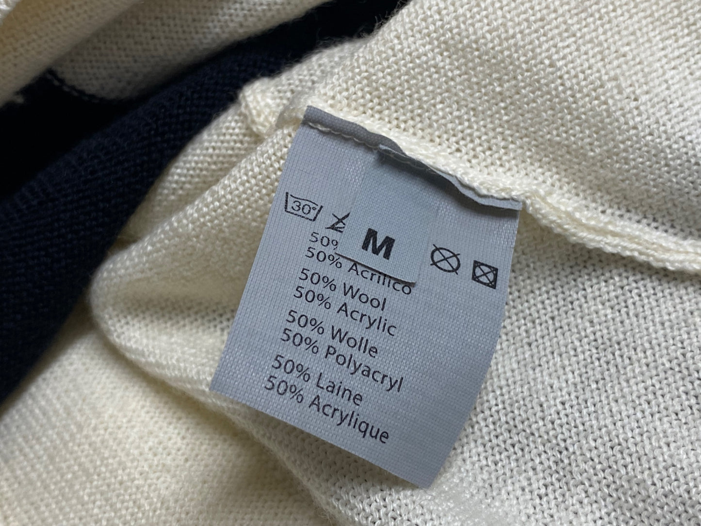 JD962 デマルキ De Marchi 半袖 ポロシャツ バックポケット 白 M