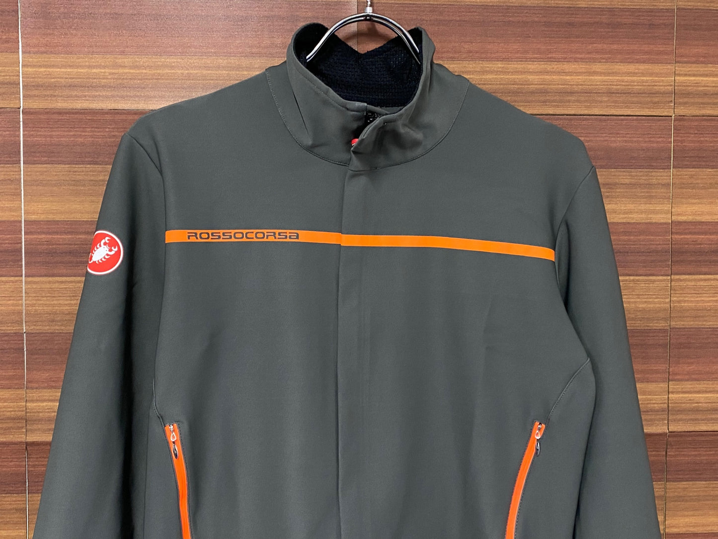 IT365 カステリ CASTELLI ロッソコルサ ROSSO CORSA perfetto 長袖 サイクルジャケット グレー L GORE-TEX INFINIUM