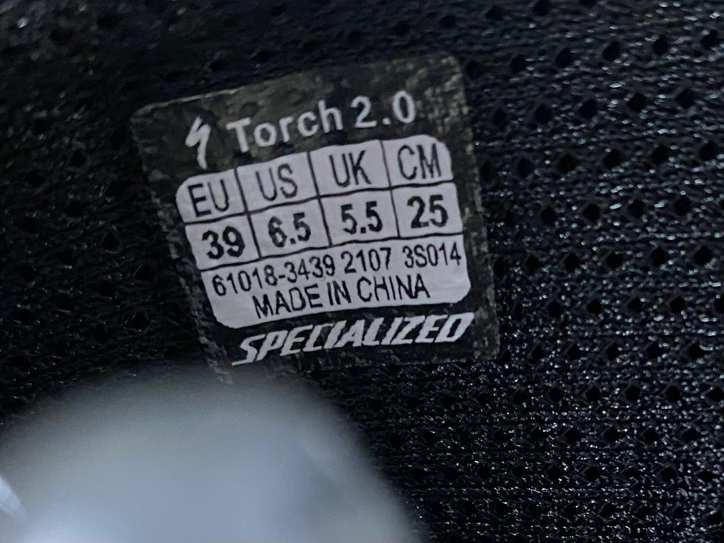 JA534 スペシャライズド SPECIALIZED TORCH 2.0 ビンディングシューズ EU39 白 SPD-SL ※スレ、汚れあり