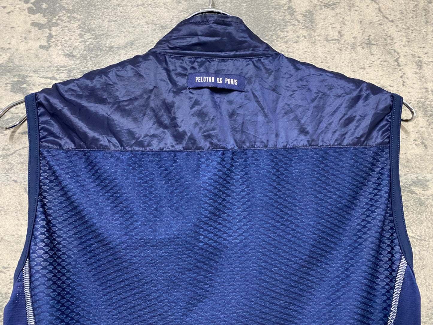JC193 プロトンドパリ PELOTON DE PARIS WIND GILET ジレ ベスト 紺 S