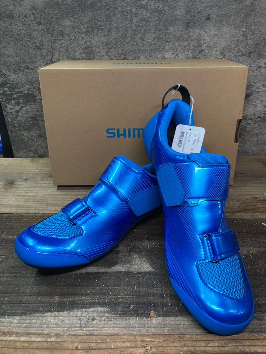 IP483 シマノ SHIMANO TR9 SH-TR901 ビンディングシューズ 青 EU42.5 SPD-SL ※新品未使用