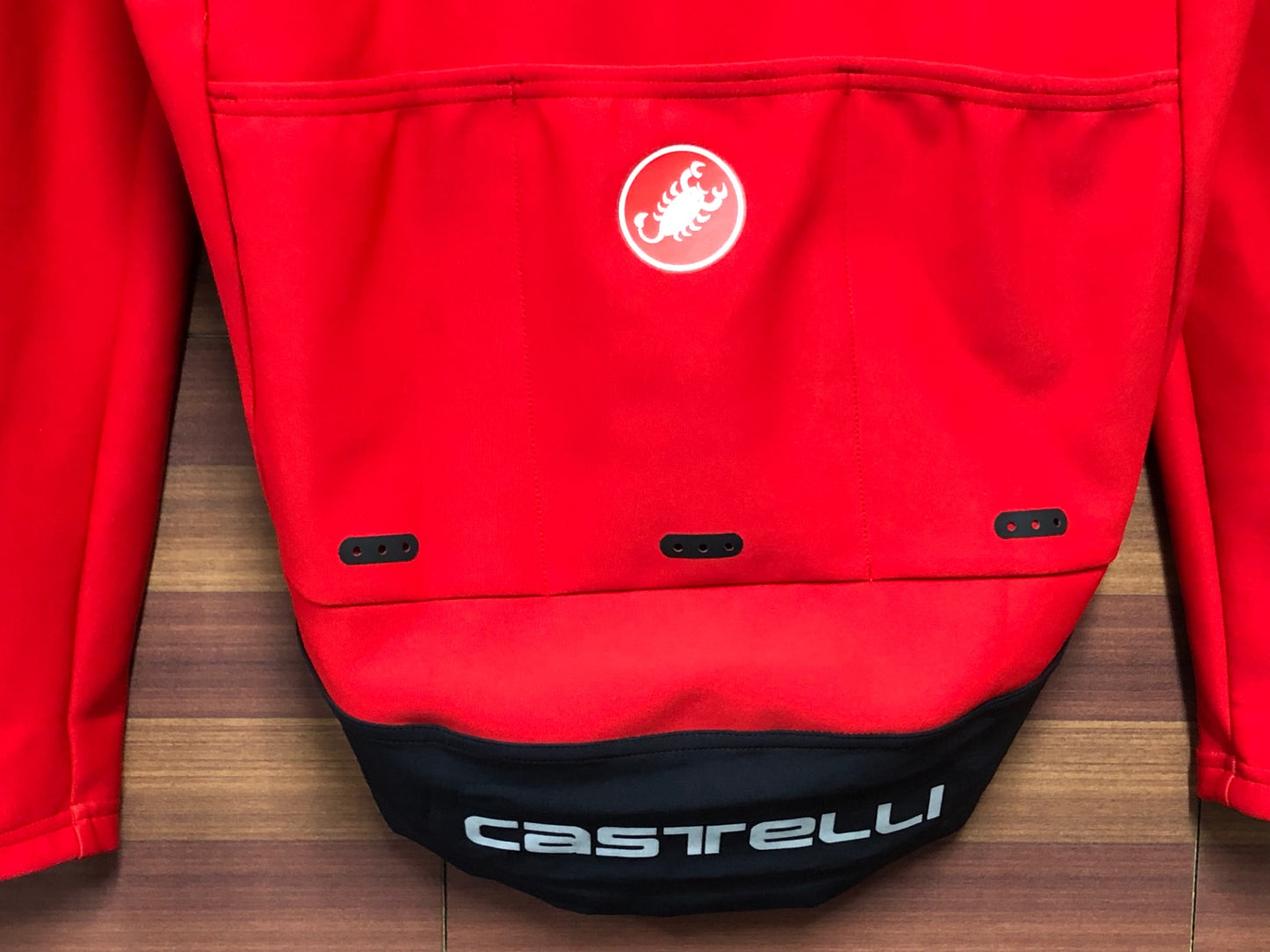 IK419 カステリ CASTELLI ROSSO CORSA perfetto 長袖 サイクルジャケット 赤 黒 M GORE-TEX INFINIUM