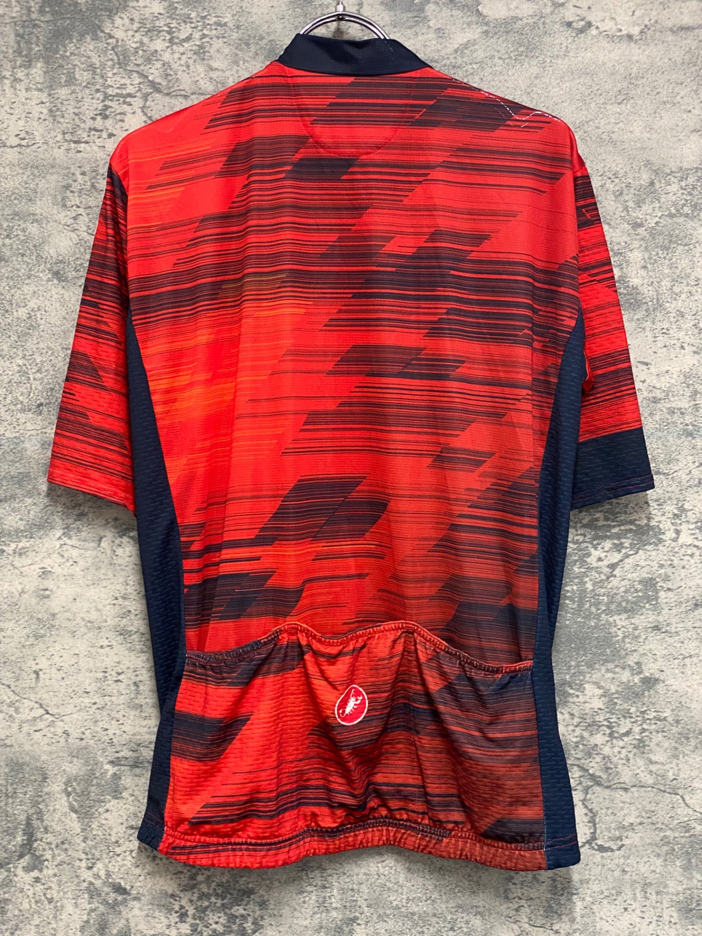 IZ056 カステリ CASTELLI 半袖 サイクルジャージ 赤 L