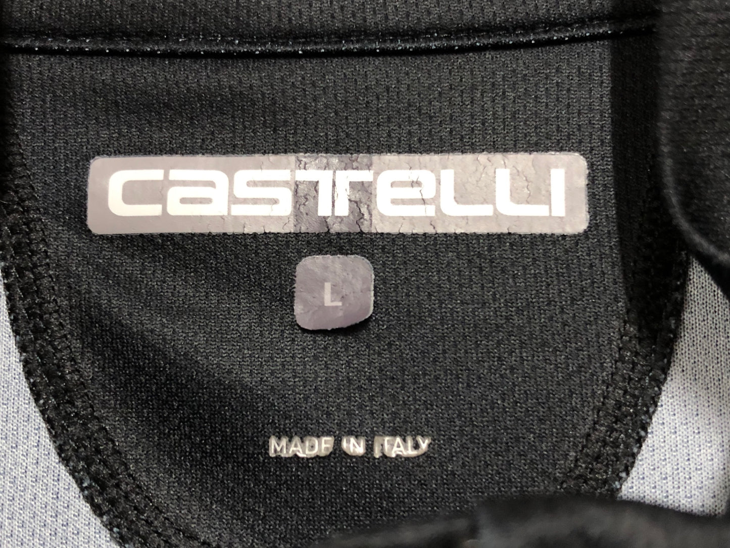 IH740 カステリ CASTELLI 半袖 サイクルジャージ 黒 グレー L