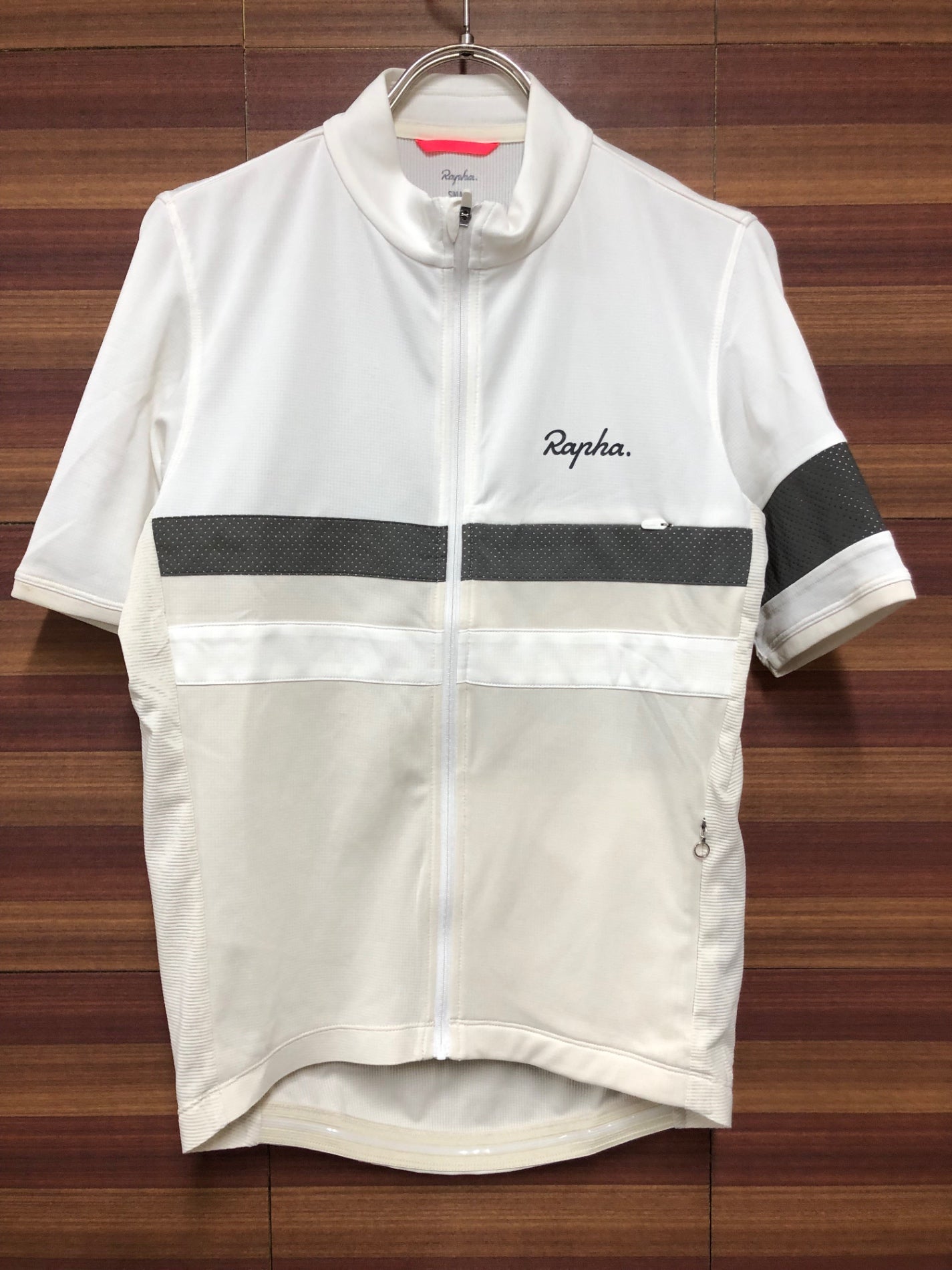 IF921 ラファ Rapha BREVET LIGHT WEIGHT JERSEY 半袖サイクルジャージ 白 S