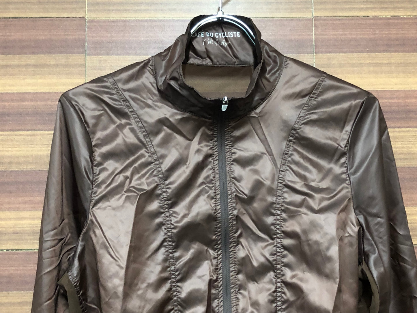 IJ735 カフェドシクリシテ CAFE DU CYCLISTE PETRA JACKET Man 長袖 ウィンドブレーカー 茶 S