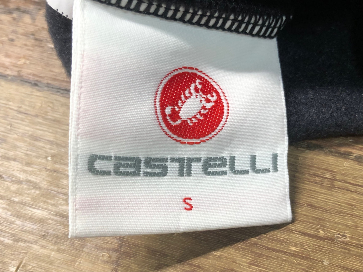 HR834 カステリ CASTELLI 裏起毛 アームウォーマ― 黒 S