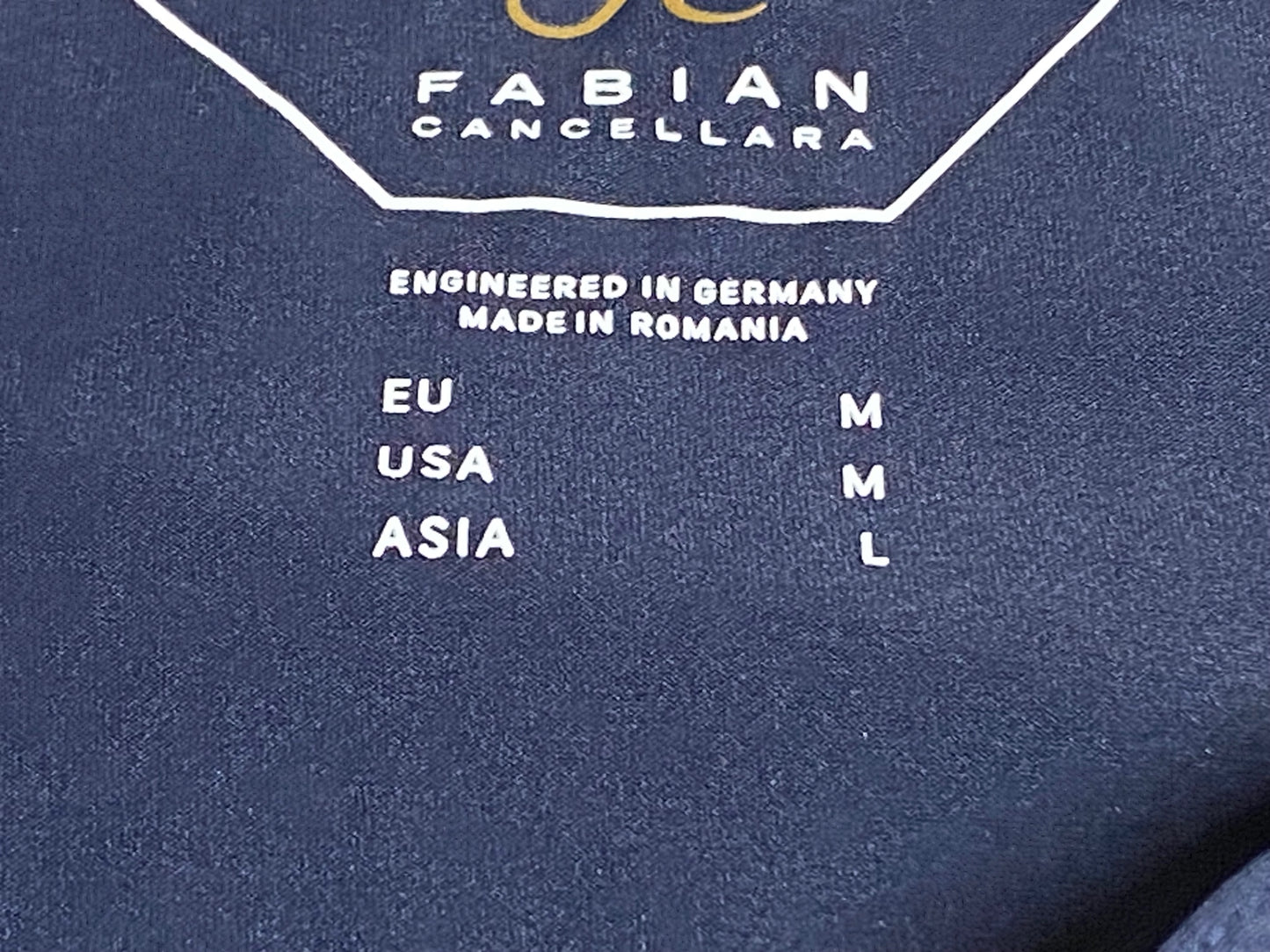 IN389 ゴアバイクウェア GORE BIKE WEAR 半袖サイクルジャージ 紺 ASIA L FABIAN CANCELLARA