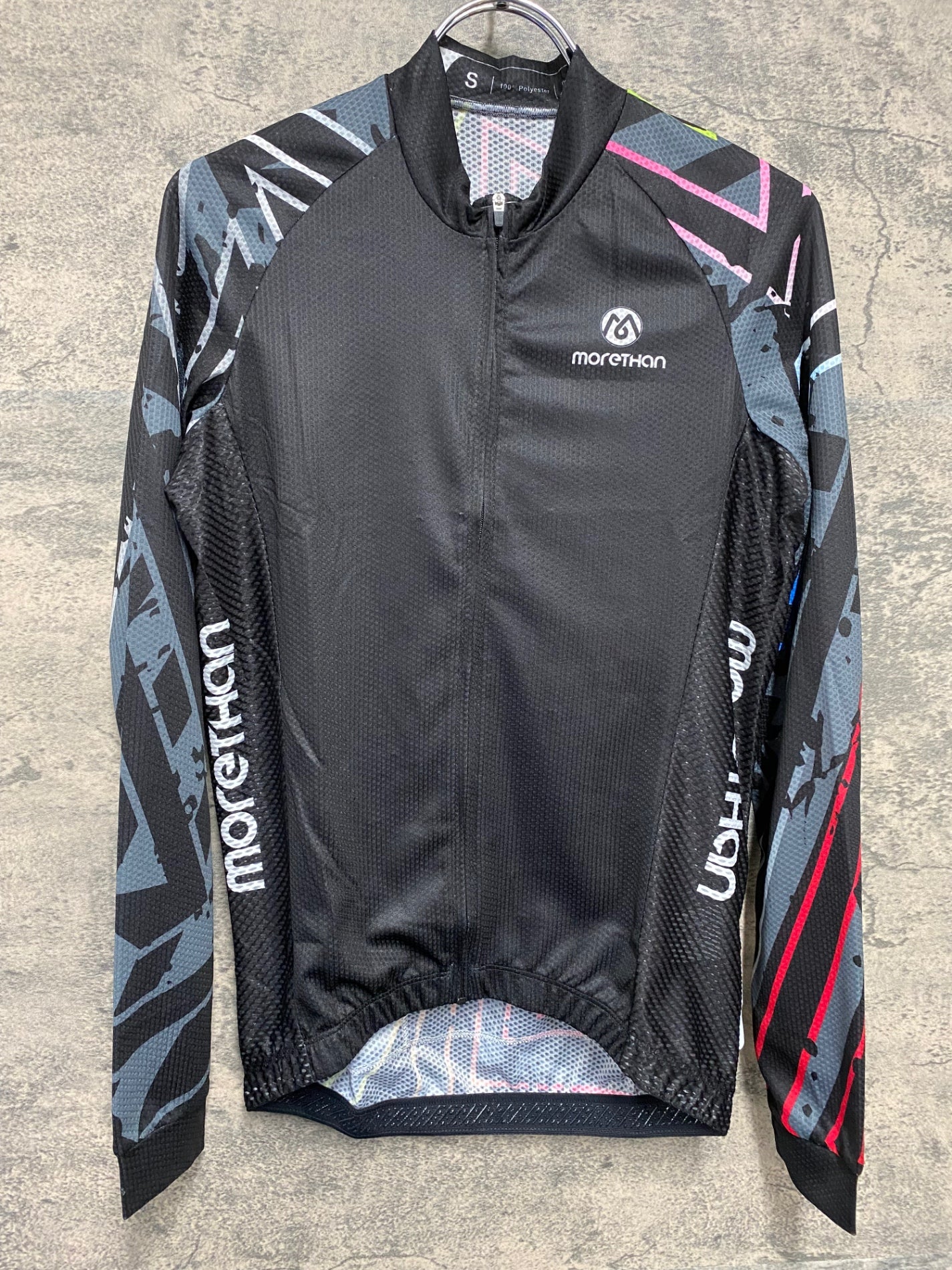 JA565 モーゼン morethan 長袖 サイクルジャージ 黒 S