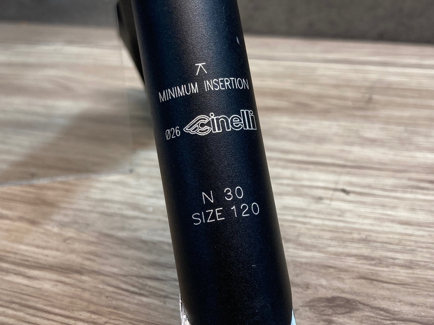 IS091 チネリ Cinelli FROG スレッドステム 黒 シルバー 120mm Φ26.0 Φ22.2