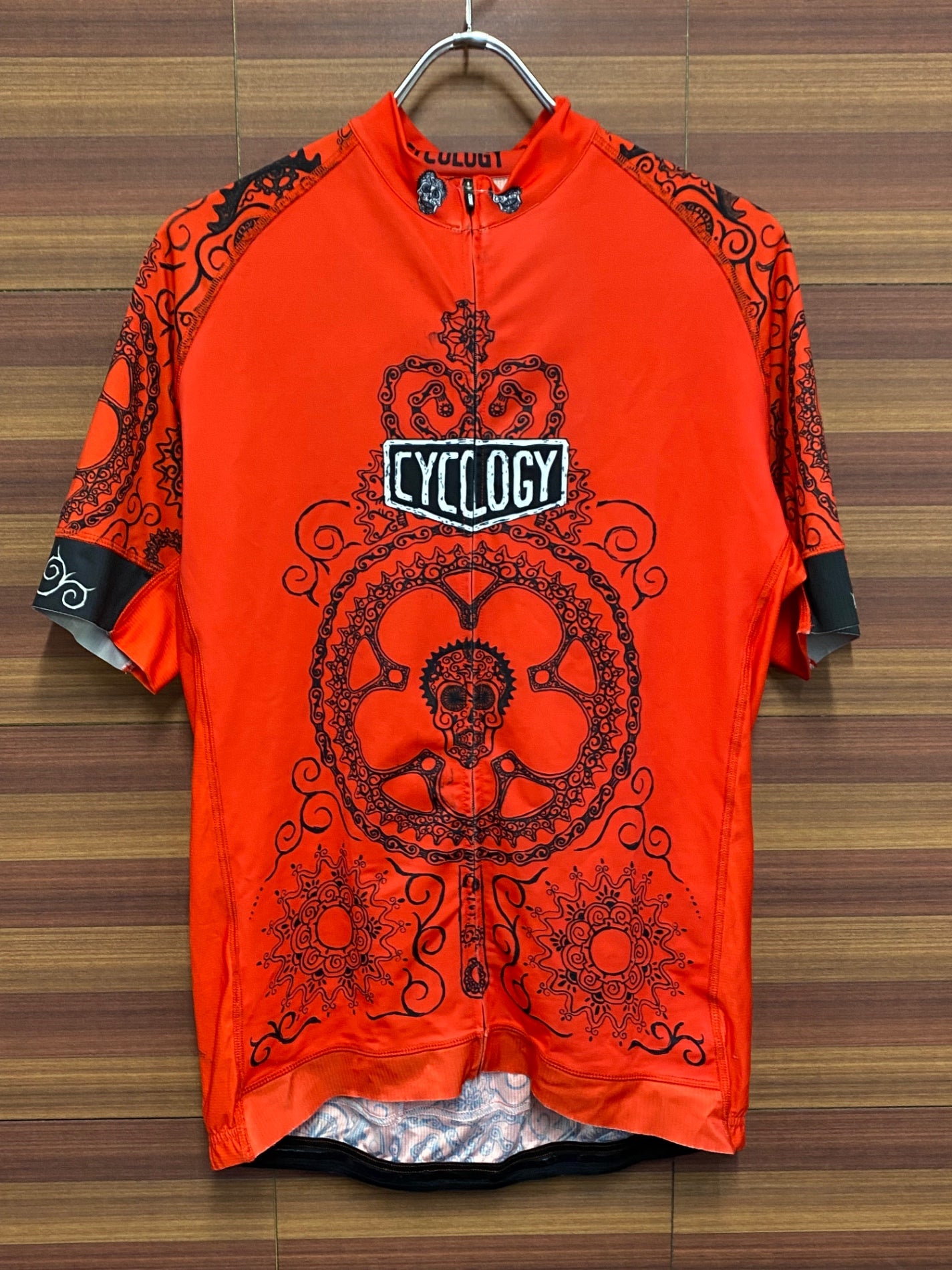 IT538 サイコロジー CYCOLOGY 半袖サイクルジャージ 赤 XL