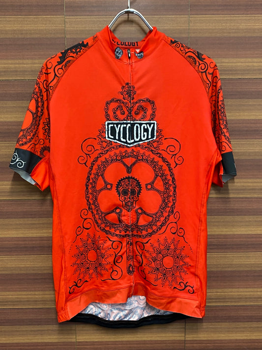 IT538 サイコロジー CYCOLOGY 半袖サイクルジャージ 赤 XL
