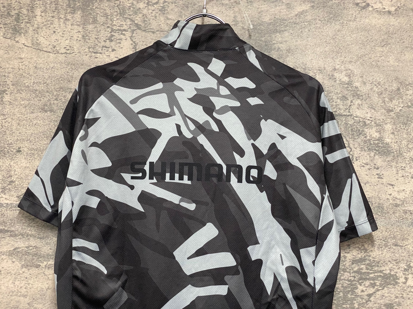 IY813 シマノ SHIMANO 半袖サイクルジャージ 黒 XL