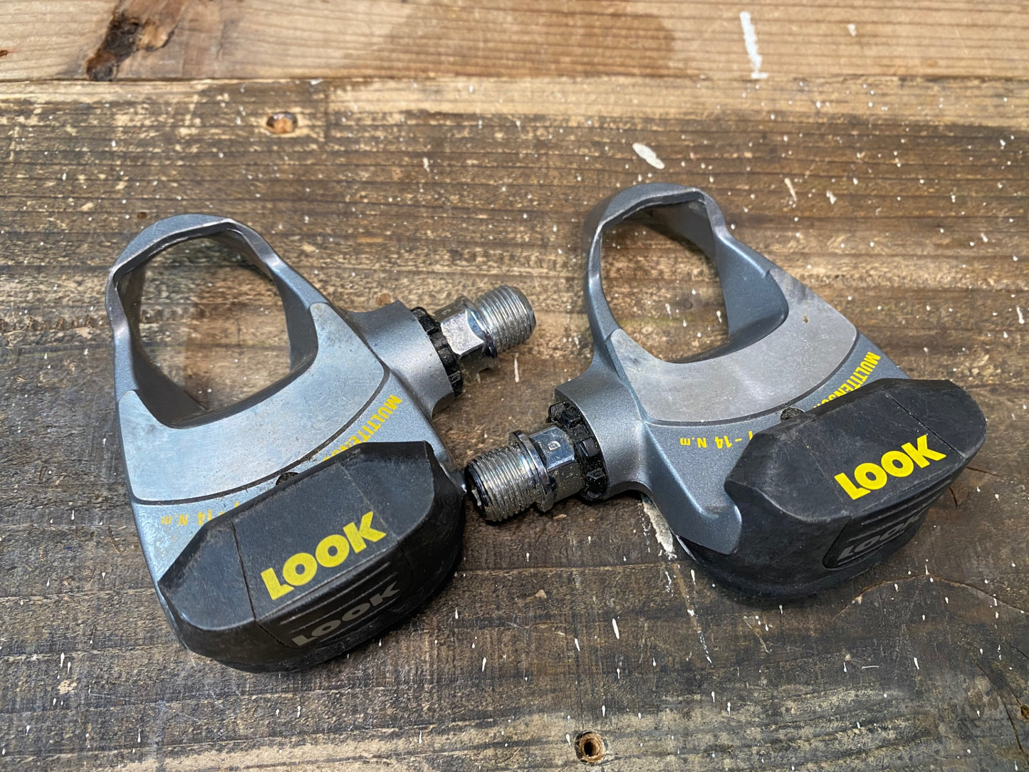 IQ798 ルック LOOK 266 ビンディングペダル デルタクリート クロモリシャフト