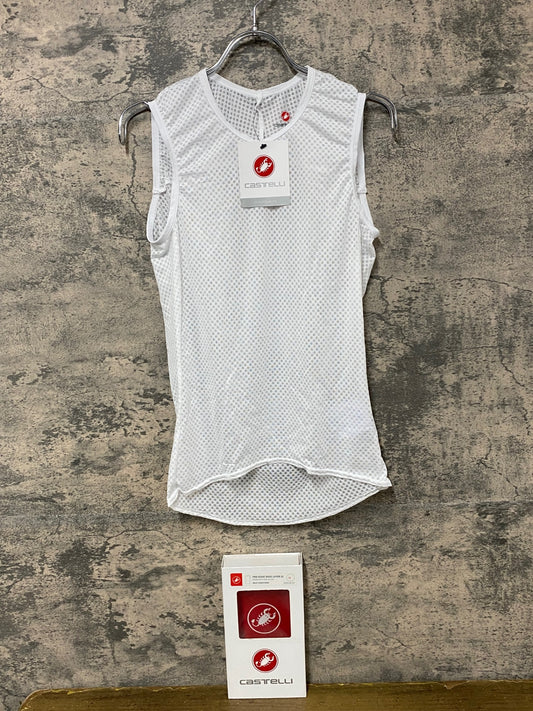 IV739 カステリ CASTELLI PRO ISSUE BASE LAYER SL ノースリーブ ベースレイヤー 白 M